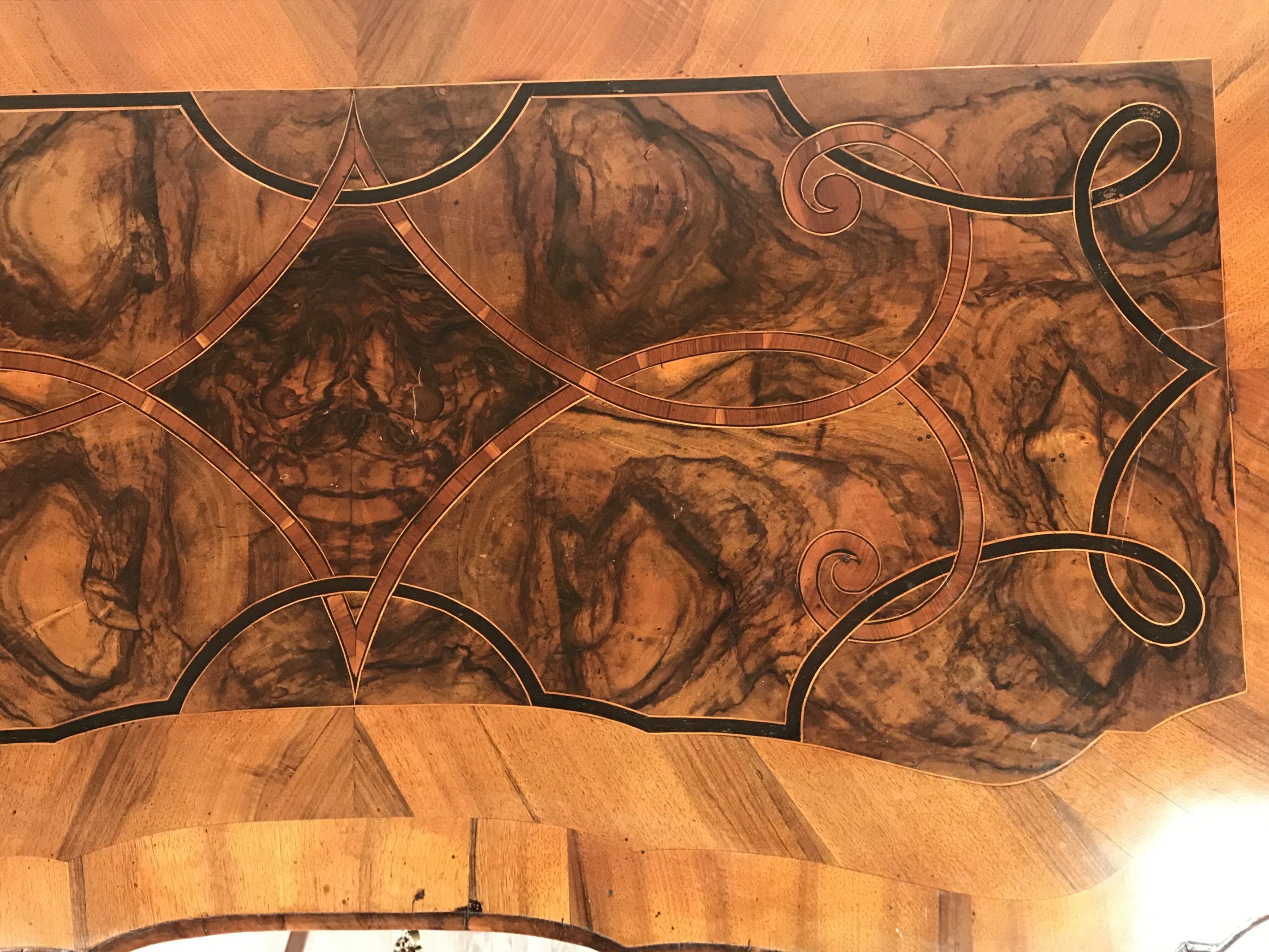 Baroque furniture- right side of a top of a chest- styylish