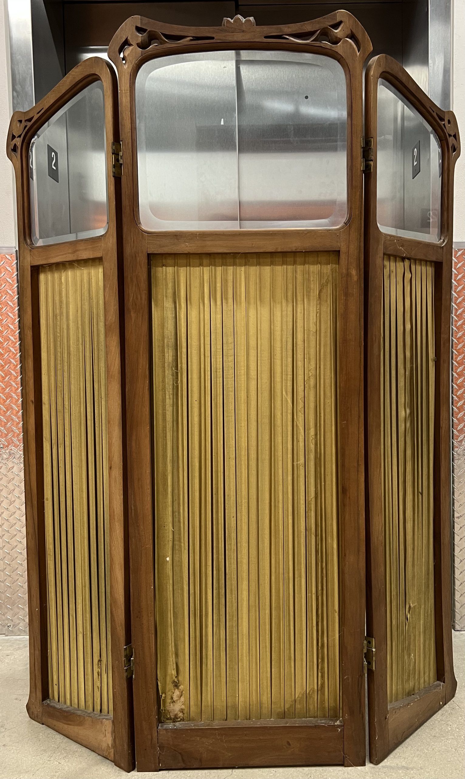 Art Nouveau Dressing Screen, Belgium 1910 - Image 2