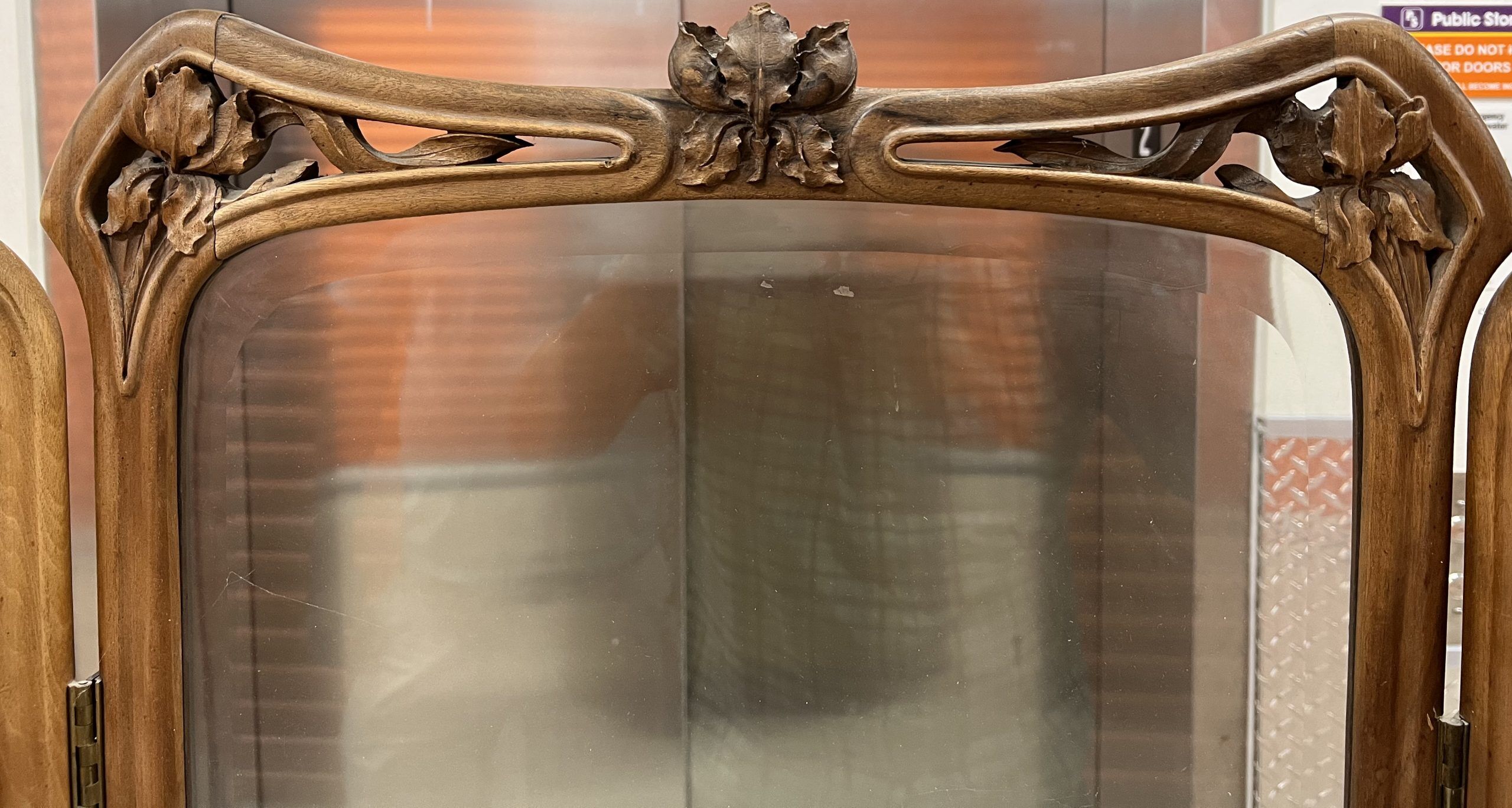 Art Nouveau Dressing Screen, Belgium 1910 - Image 4