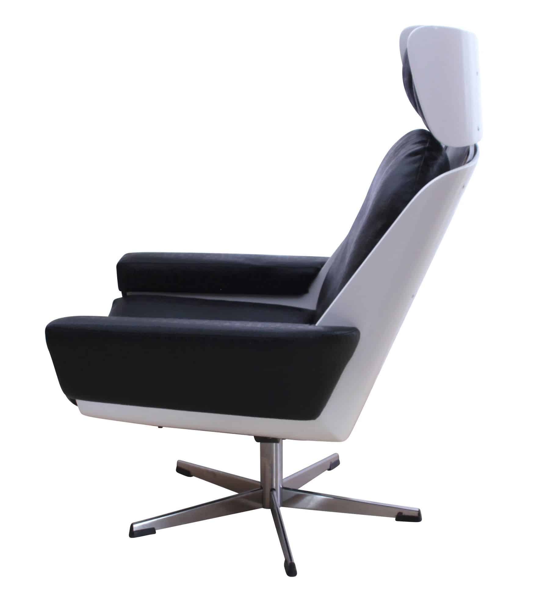 Space Age Lounge Chair, White Lacquer, Germany, 1970s - Image 2