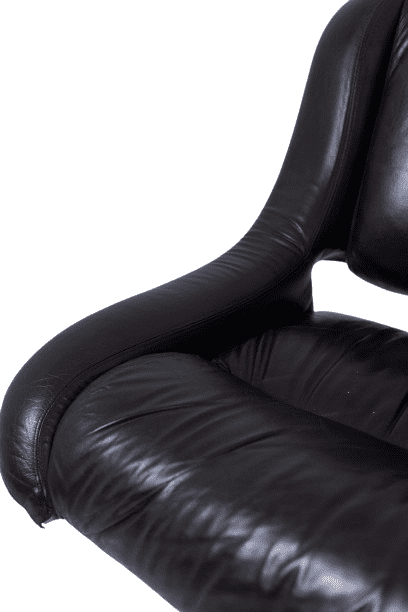 Metal and Leather Living Room Set, 1970s - Image 16