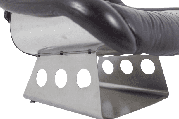 Metal and Leather Living Room Set, 1970s - Image 18