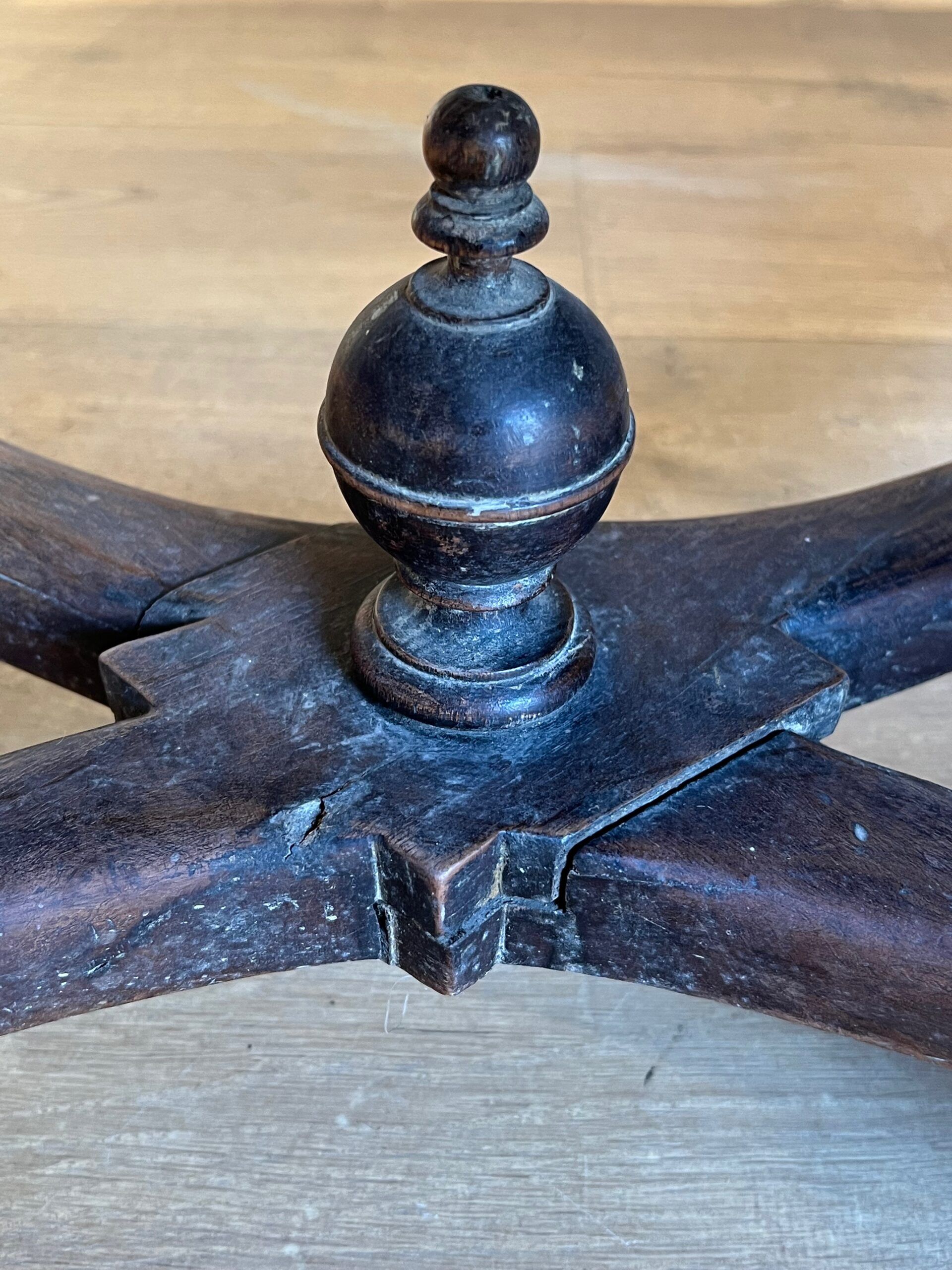 Louis XIII Style High-Backed Walnut Sofa - Image 11