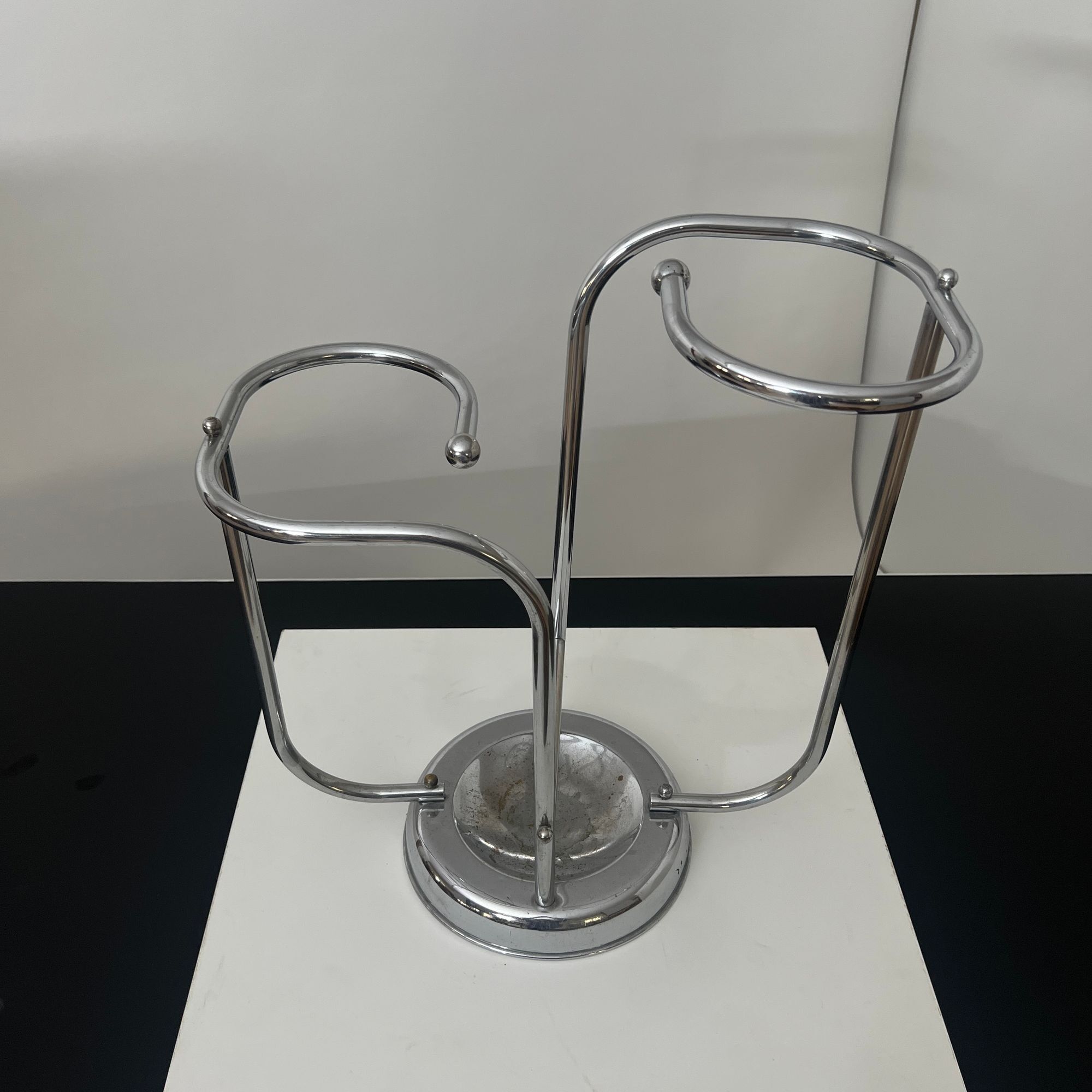 Chrome Umbrella Stand, Art Deco, Belgium circa 1930 - Image 3