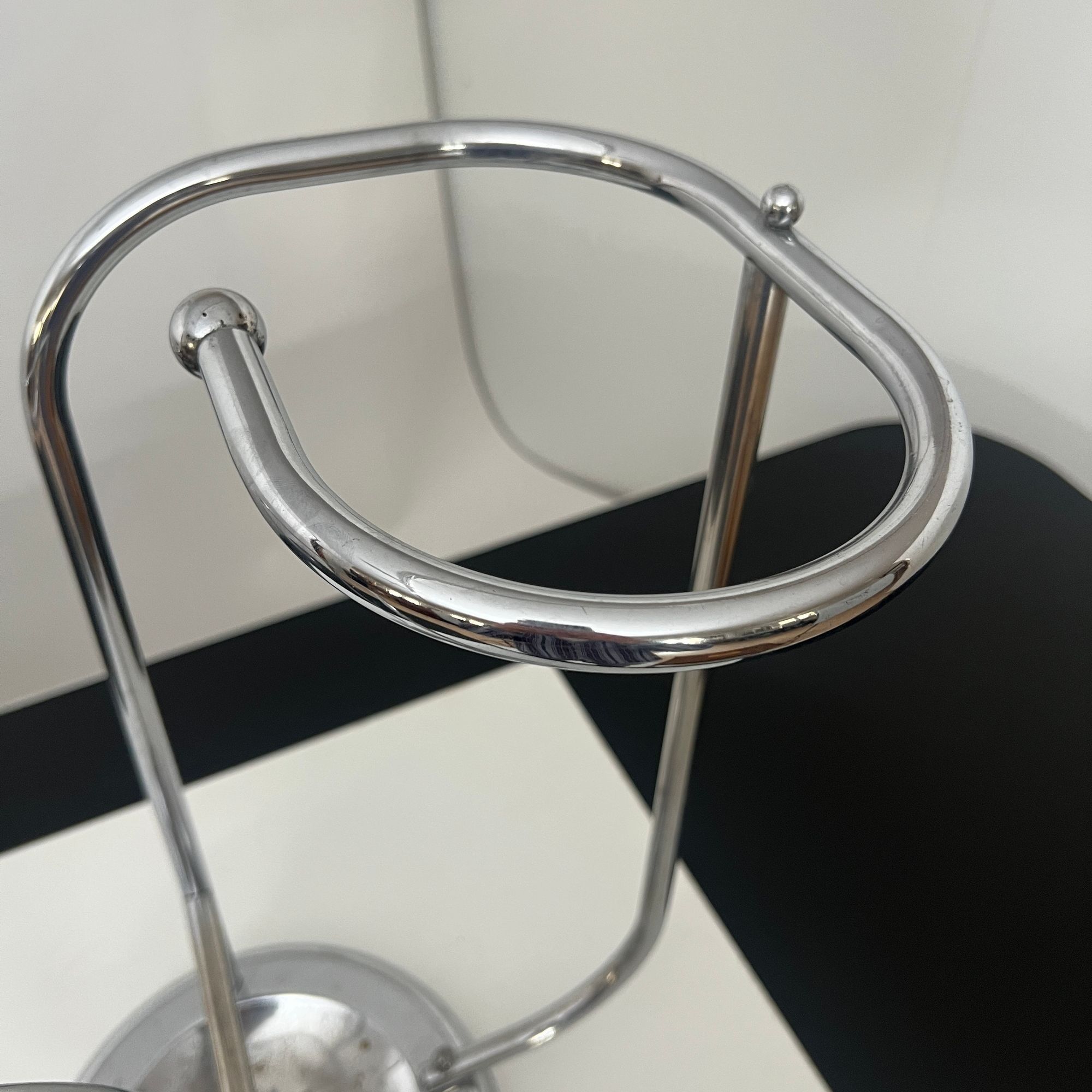Chrome Umbrella Stand, Art Deco, Belgium circa 1930 - Image 5