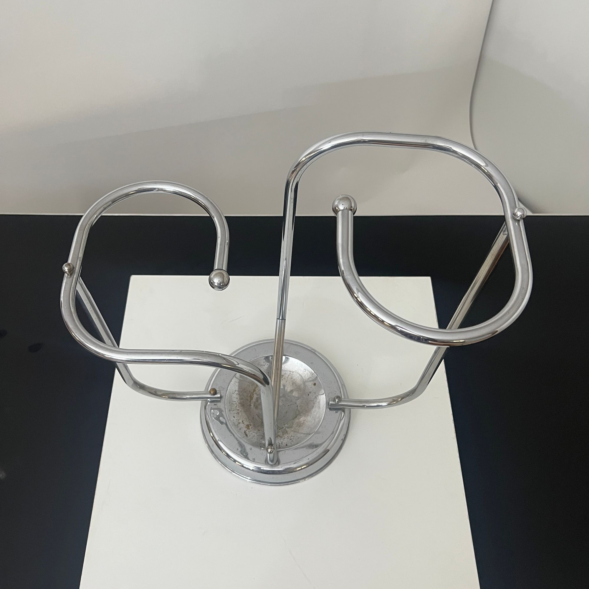 Chrome Umbrella Stand, Art Deco, Belgium circa 1930 - Image 6