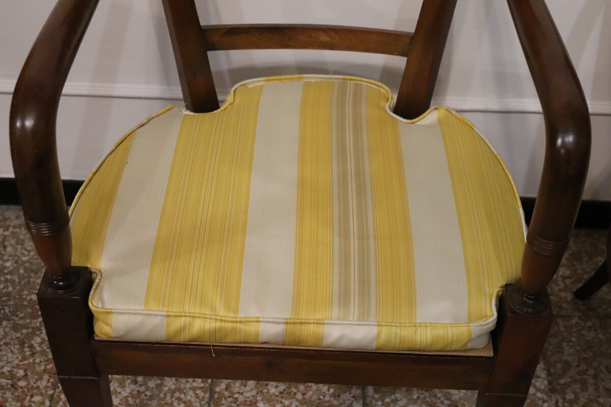 Pair of Directoire Armchairs, Italy 1800 - Image 12