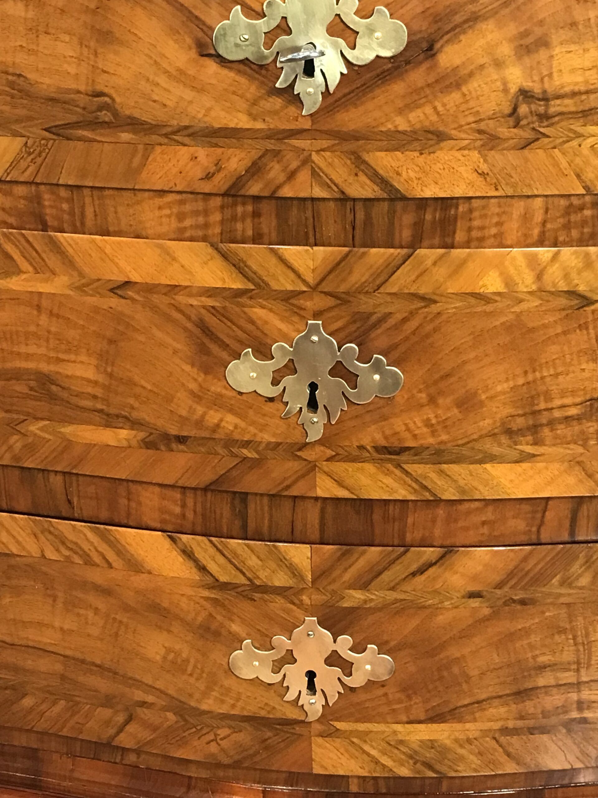 Luxury antique case piece, German Baroque chest of drawers, expertly refinished- Styylish