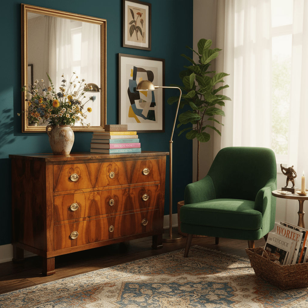 Biedermeier Walnut Chest of Drawers, 1820 - Image 11