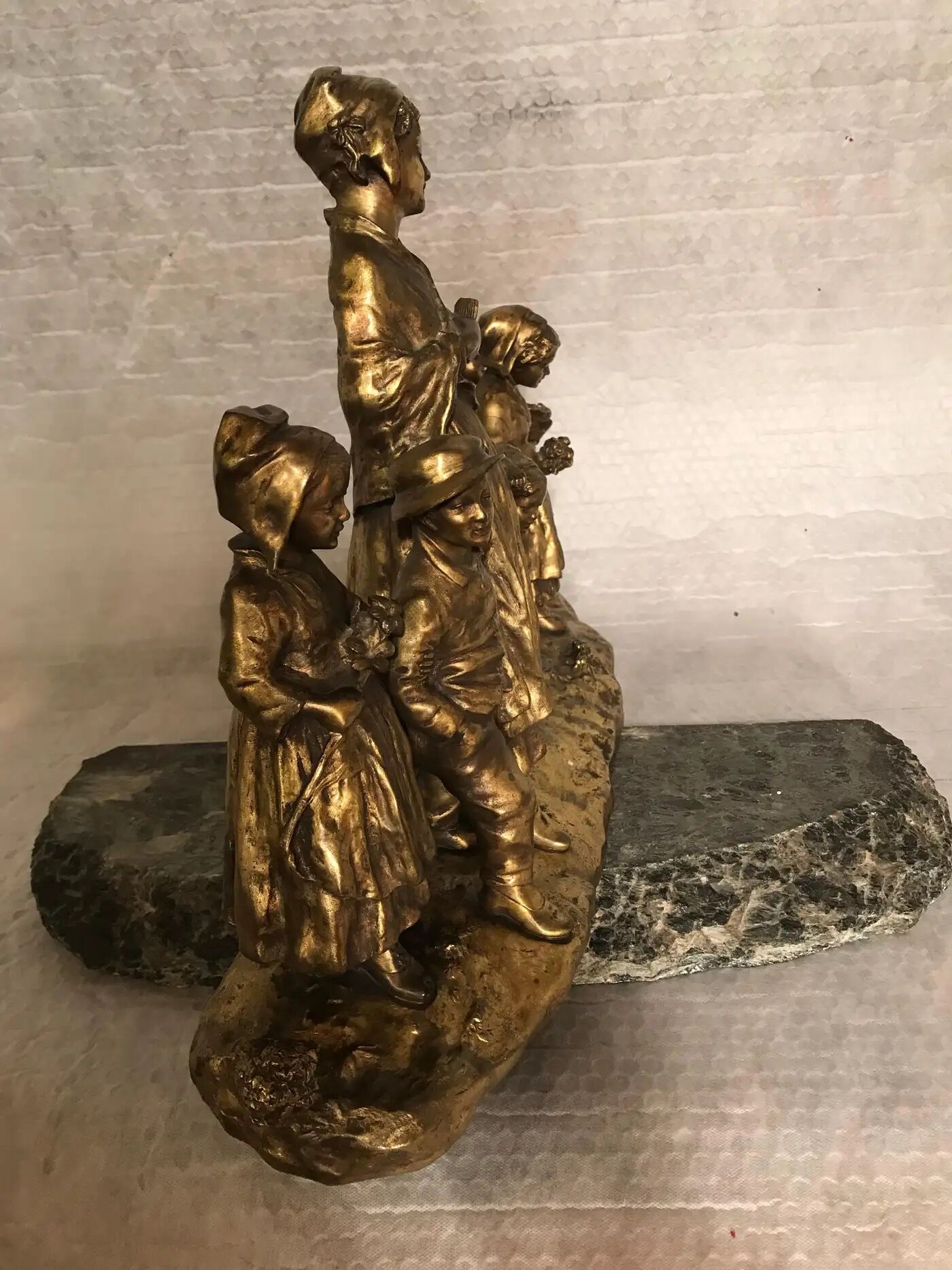 Joseph D’Aste, Bronze Sculpture, “Fête Au Village” - Image 9