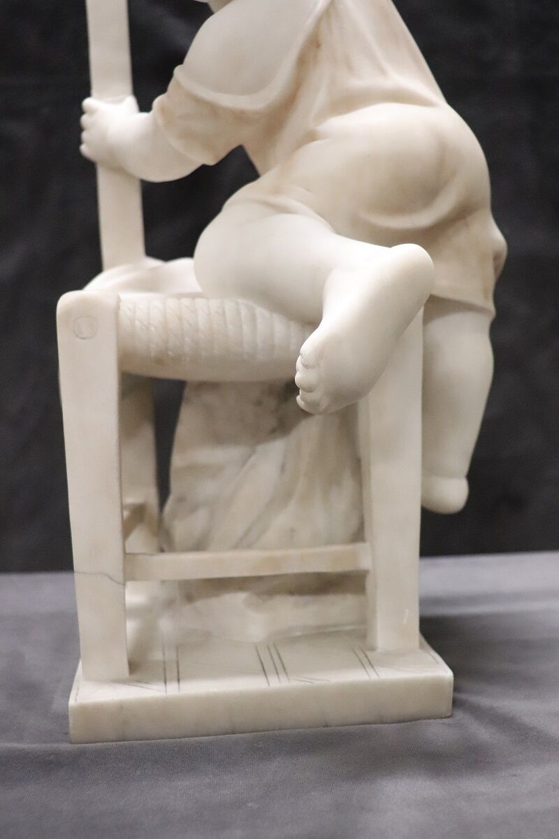 Marble Sculpture by Adolfo Cipriani, 19th Century - Image 10