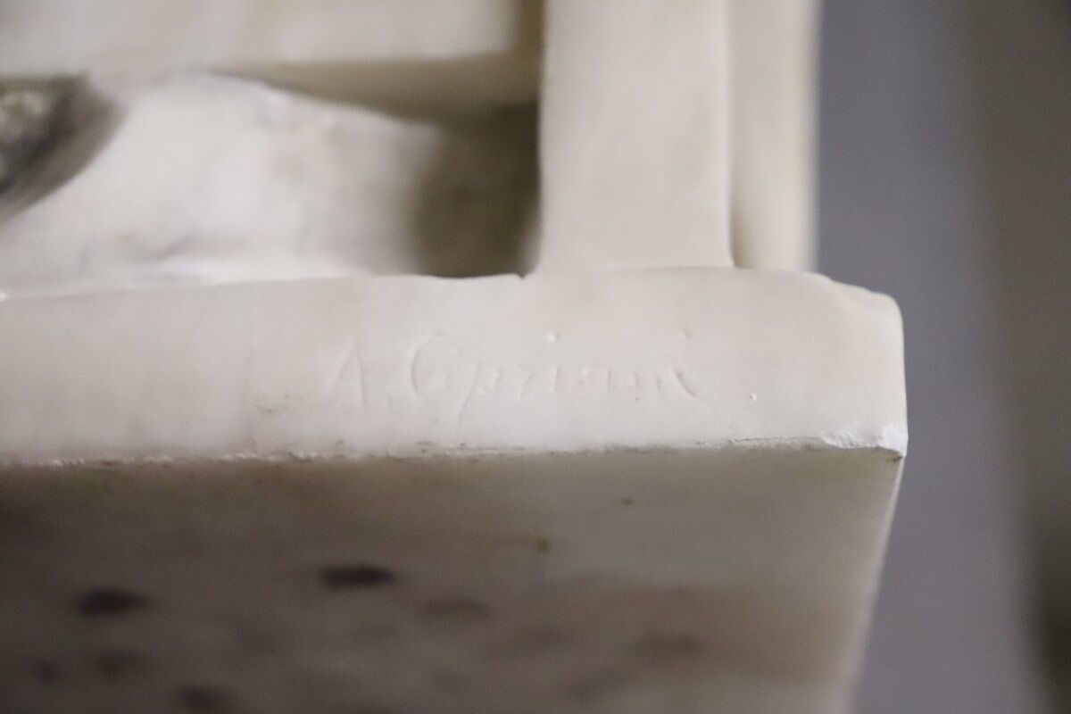 Marble Sculpture by Adolfo Cipriani, 19th Century - Image 13