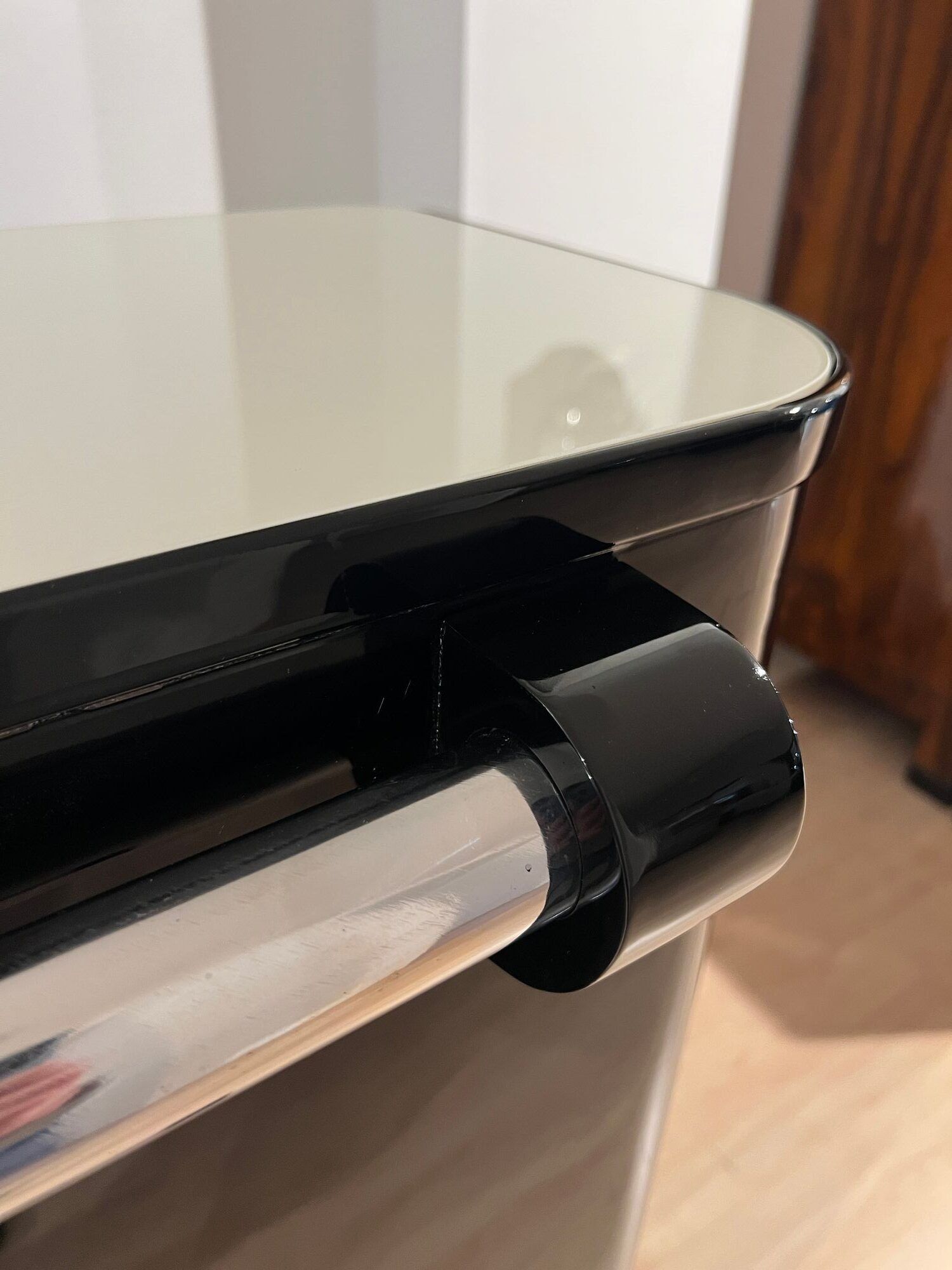 Art Deco Corner Bar with 4 Stools, France circa 1930 - Image 14