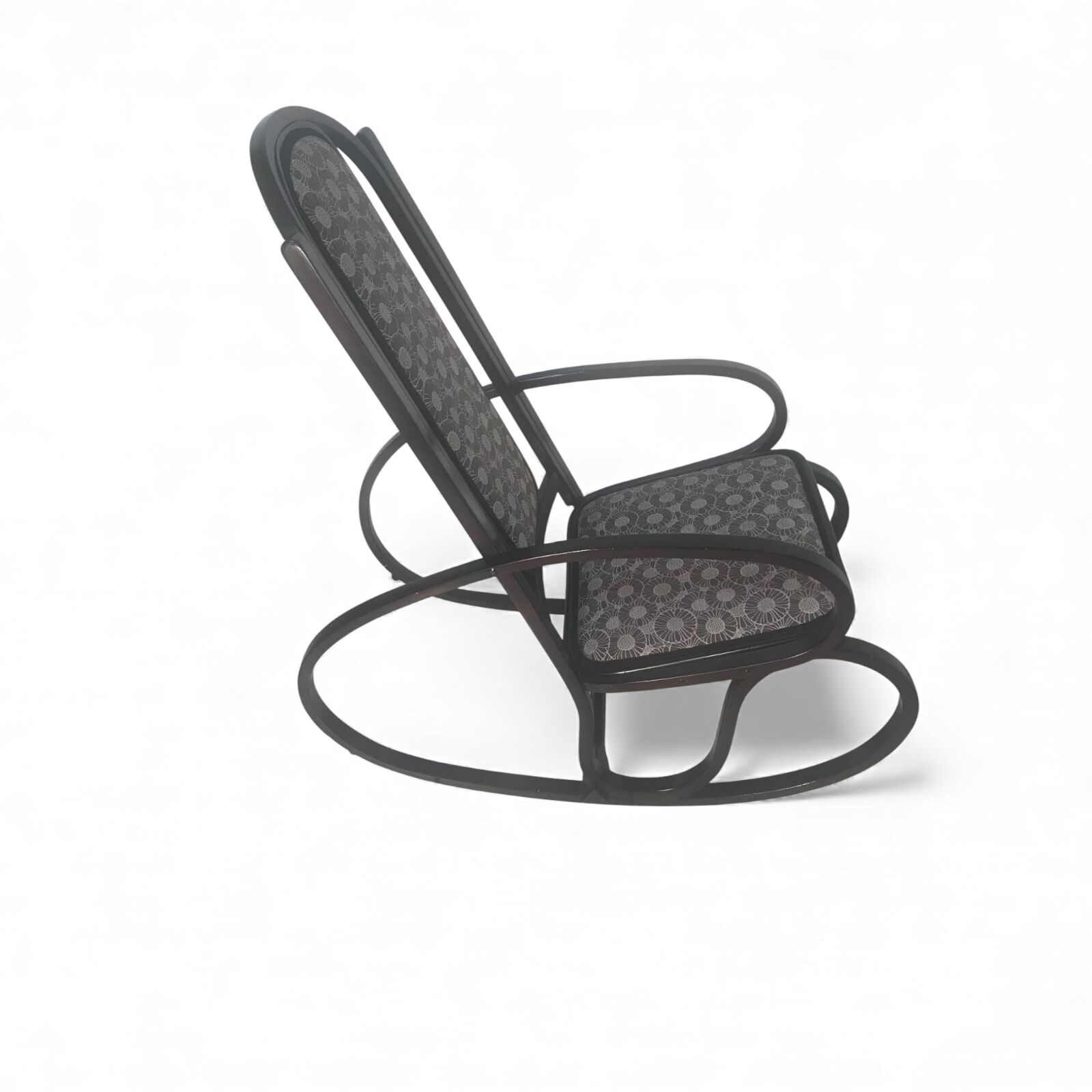 Bentwood rocking chair by Josef & Jacob Kohn, black finish- Styylish