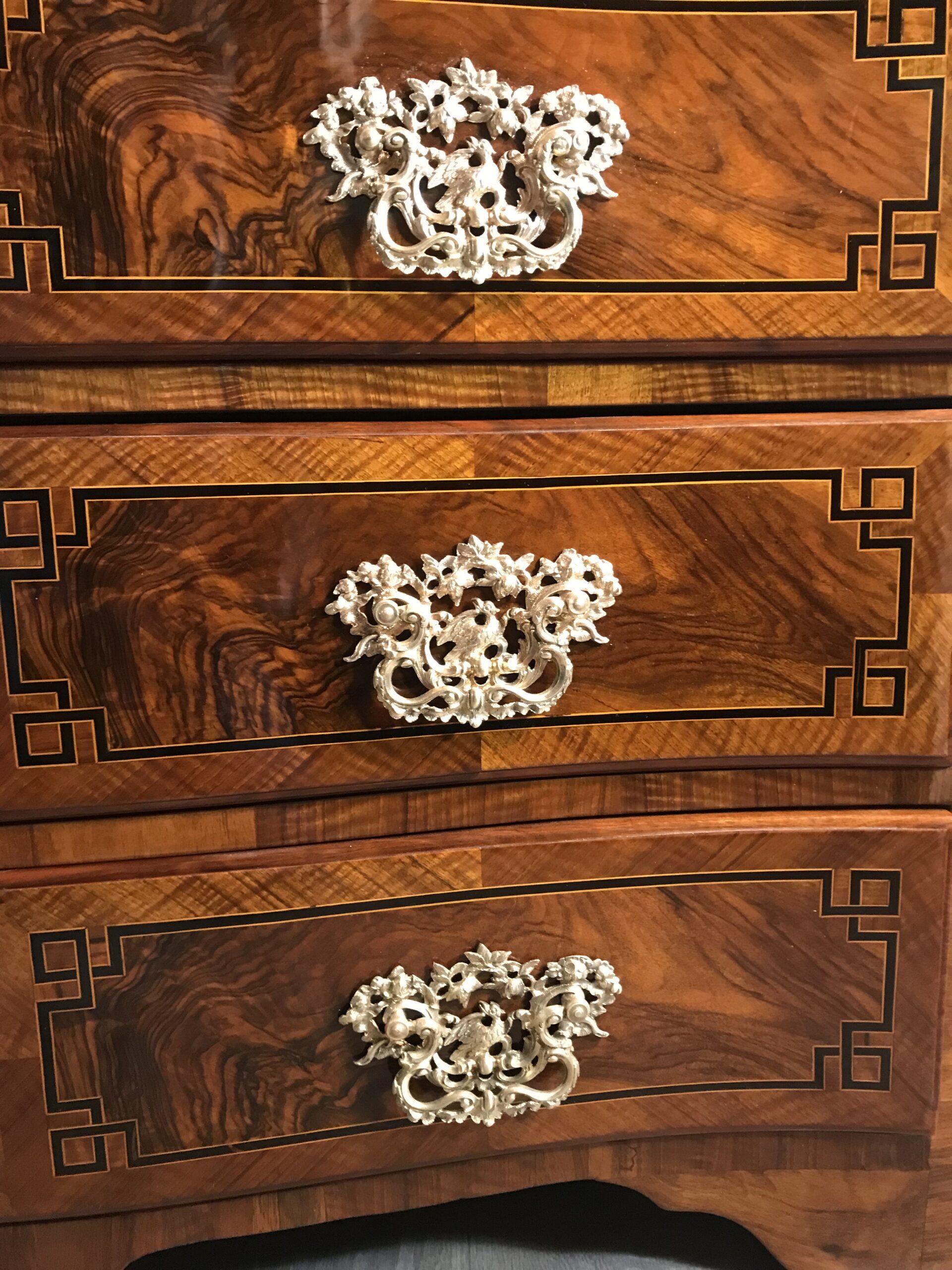 Louis XVI Secretary Desk - closeup drawers - Styylish