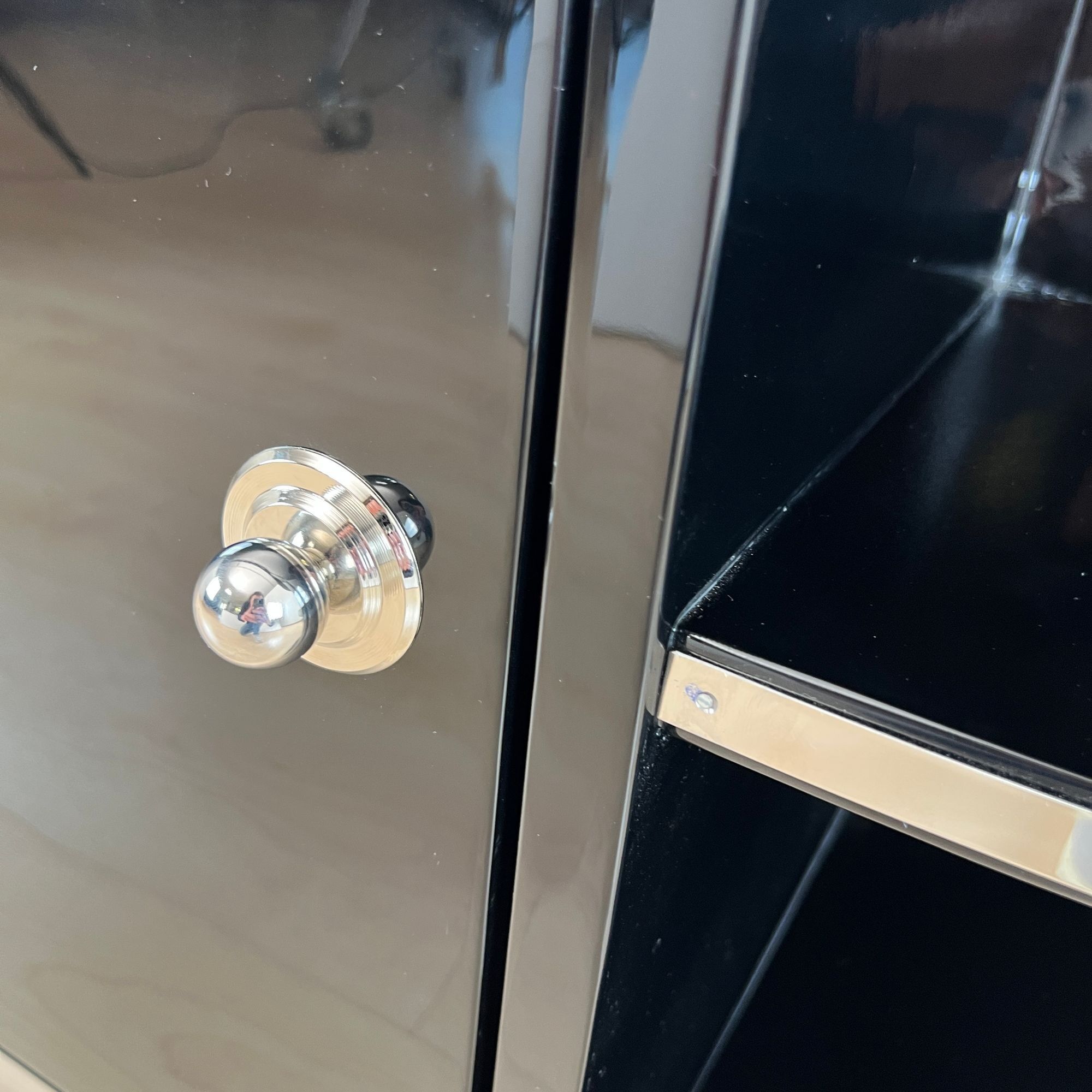 Art Deco Lowboard, Black Lacquer, France circa 1930 - Image 14