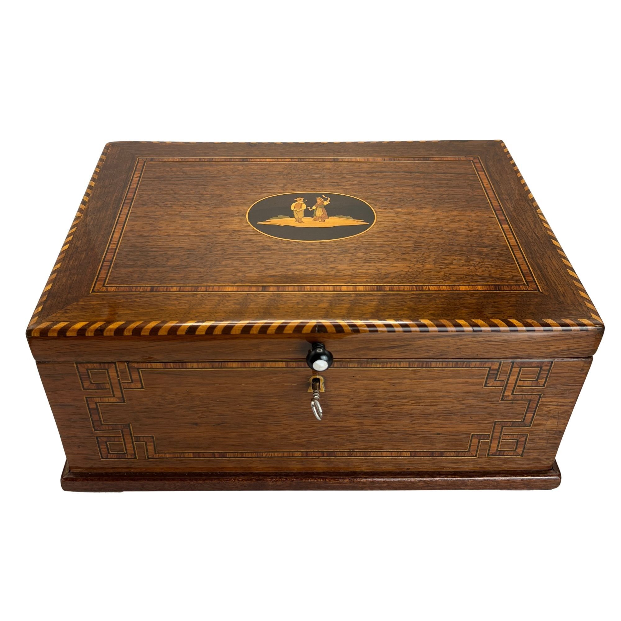 Large Biedermeier Casket Box- Styylish