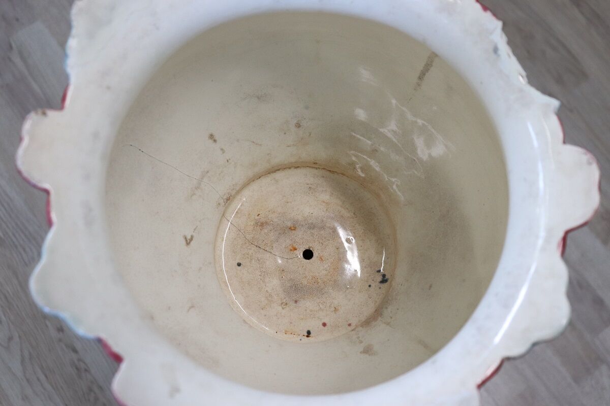 Art Nouveau Column with Ceramic Vase, Early 20th Century - Image 8