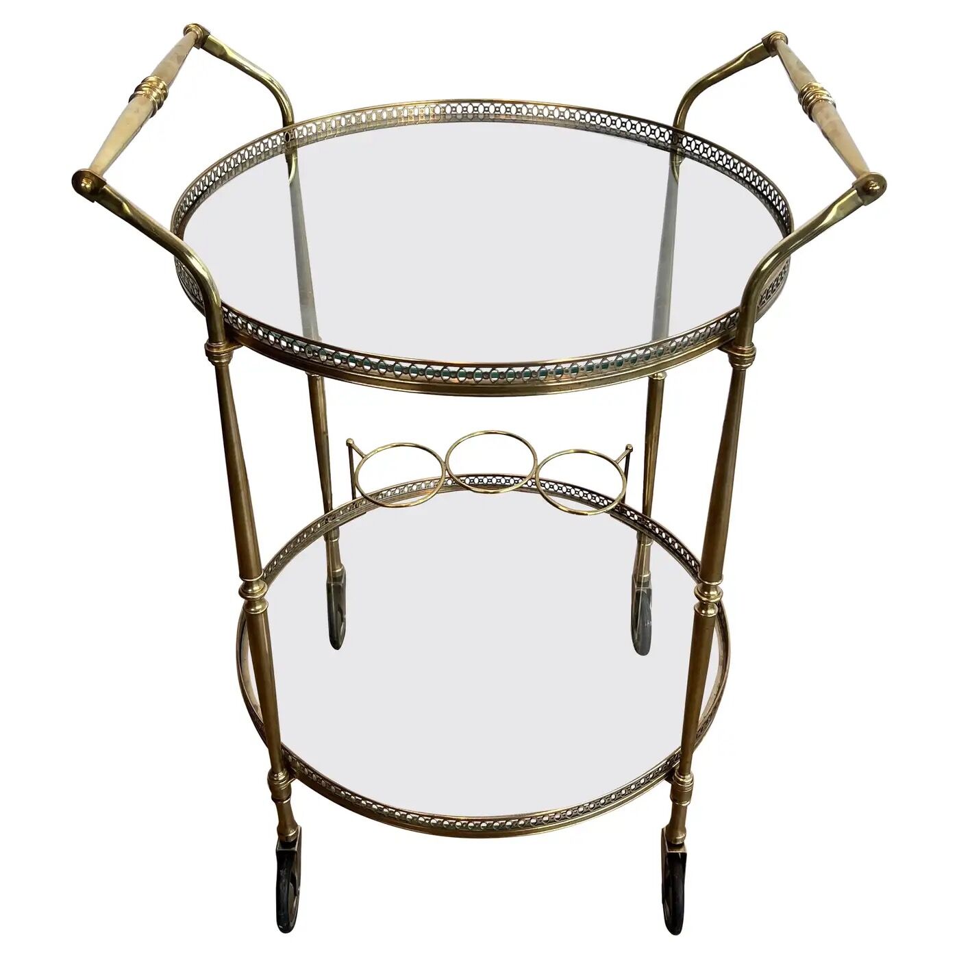 Round Brass Bar Cart- Styylish
