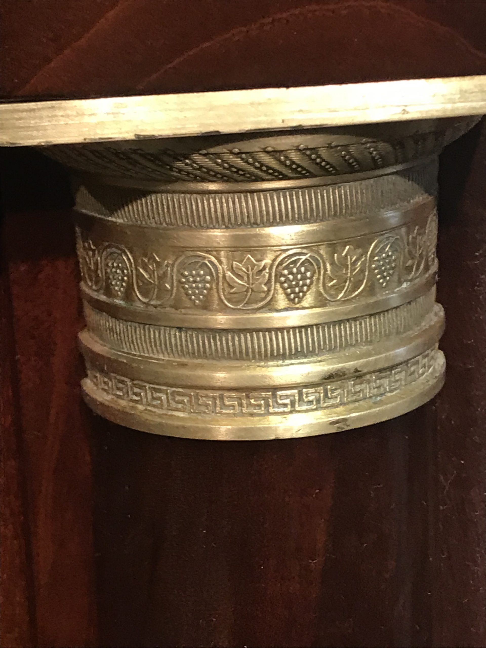 French Empire Sideboard- detail of brass capital- Styylish
