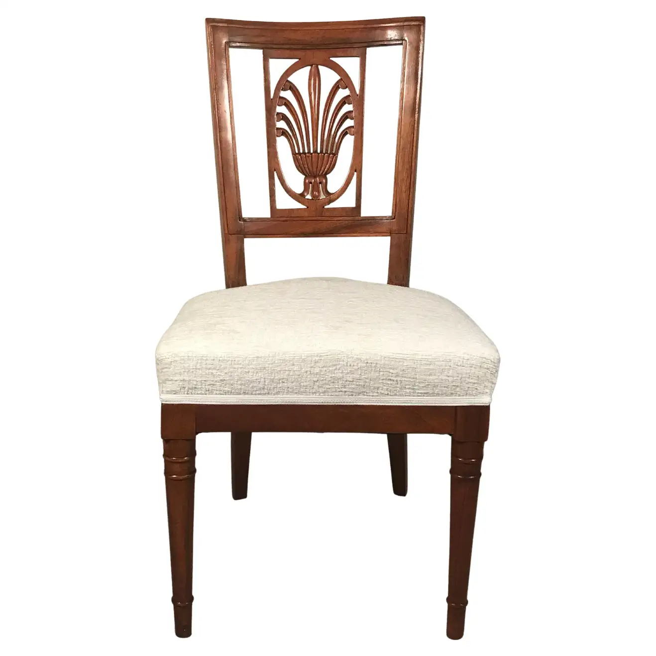 Set of 6 original Neoclassical Louis XVI Chairs- front view- Styylish