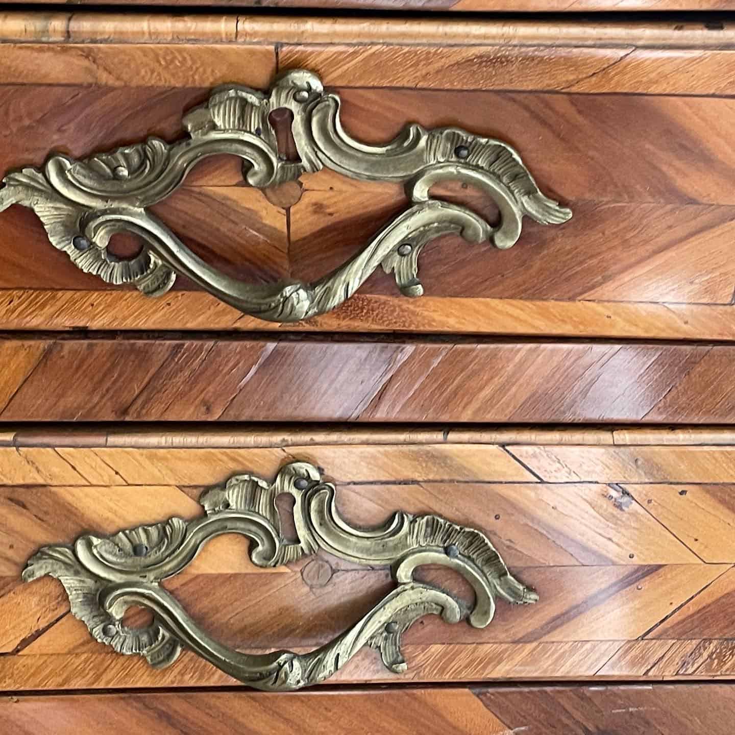 Antique Louis XV Secretary Desk, France 1760 - Image 9