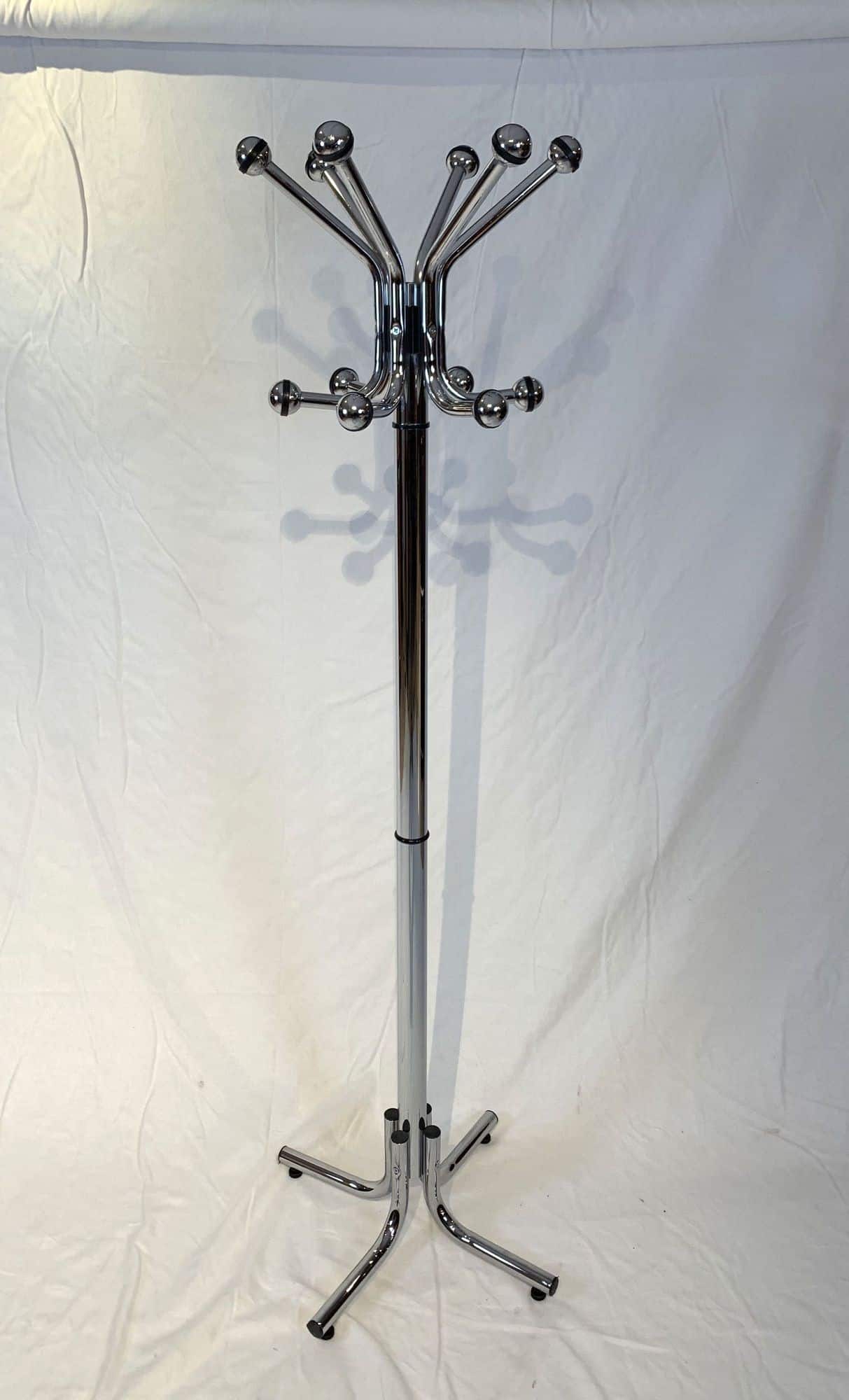 Space Age Coat Rack, Chrome Plated, France, 1960s-1970s - Image 2