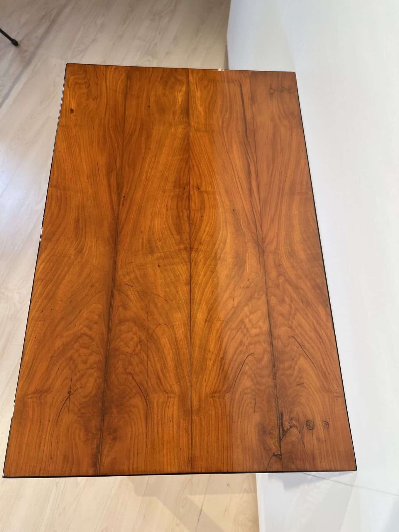 Biedermeier Console Table, Two Drawers, Cherry Veneer, South Germany circa 1820 - Image 7