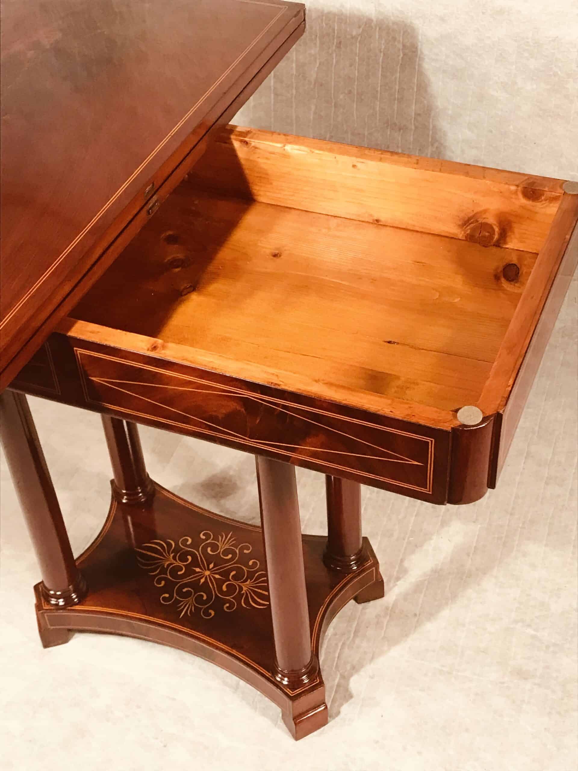 French Restoration Game Table, 1830 - Image 5