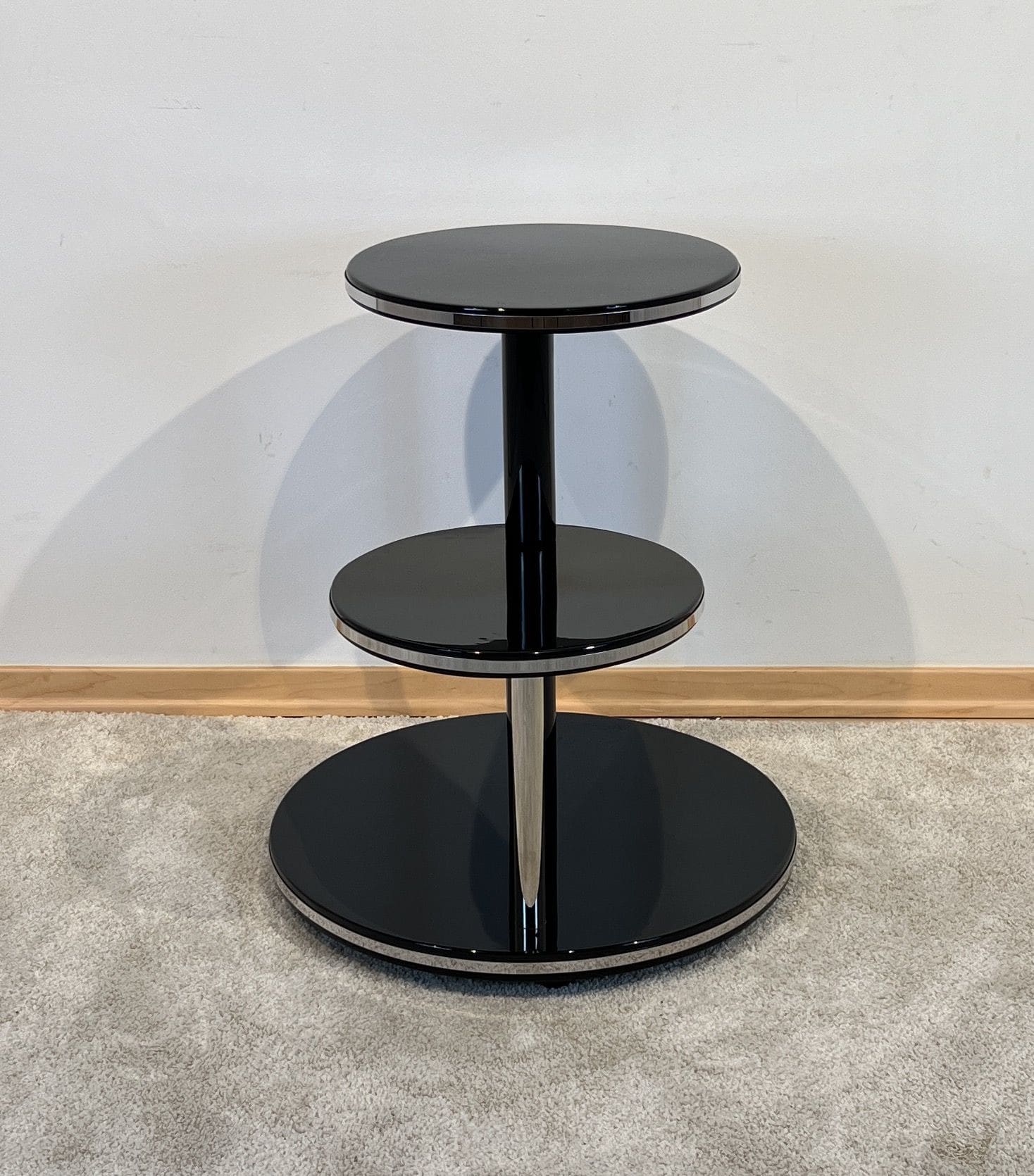 Art Deco Round Side Table - Side View - Styylish