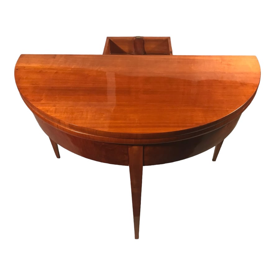Biedermeier Demi-Lune Table, 1820 - Image 4