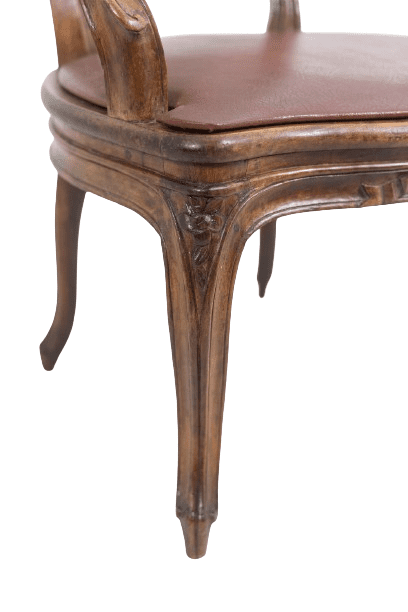 Pair of “Cabriolet” Armchairs in Walnut and Canework, Louis XV Period - Image 11