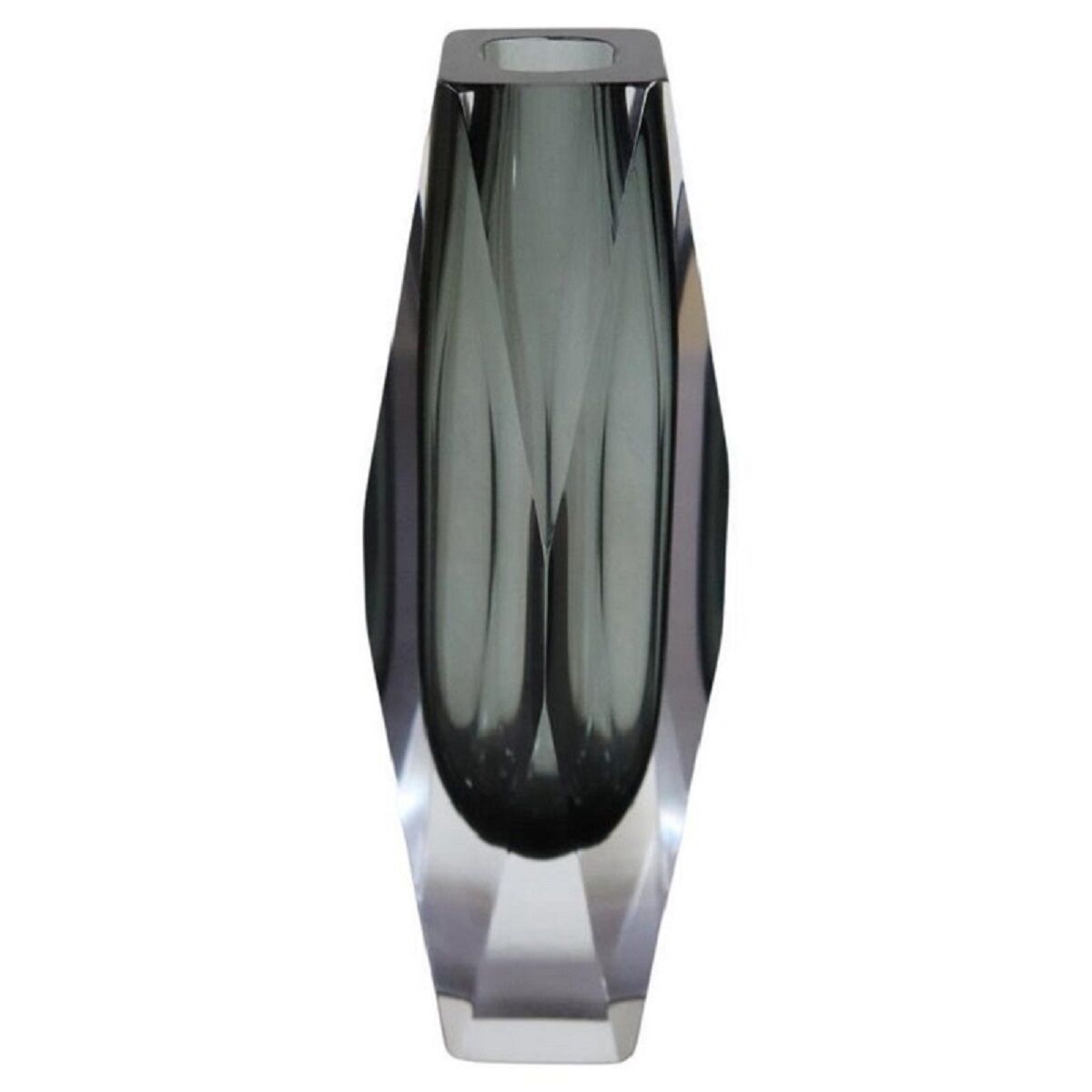 Smoky Grey Glass Vase - Styylish