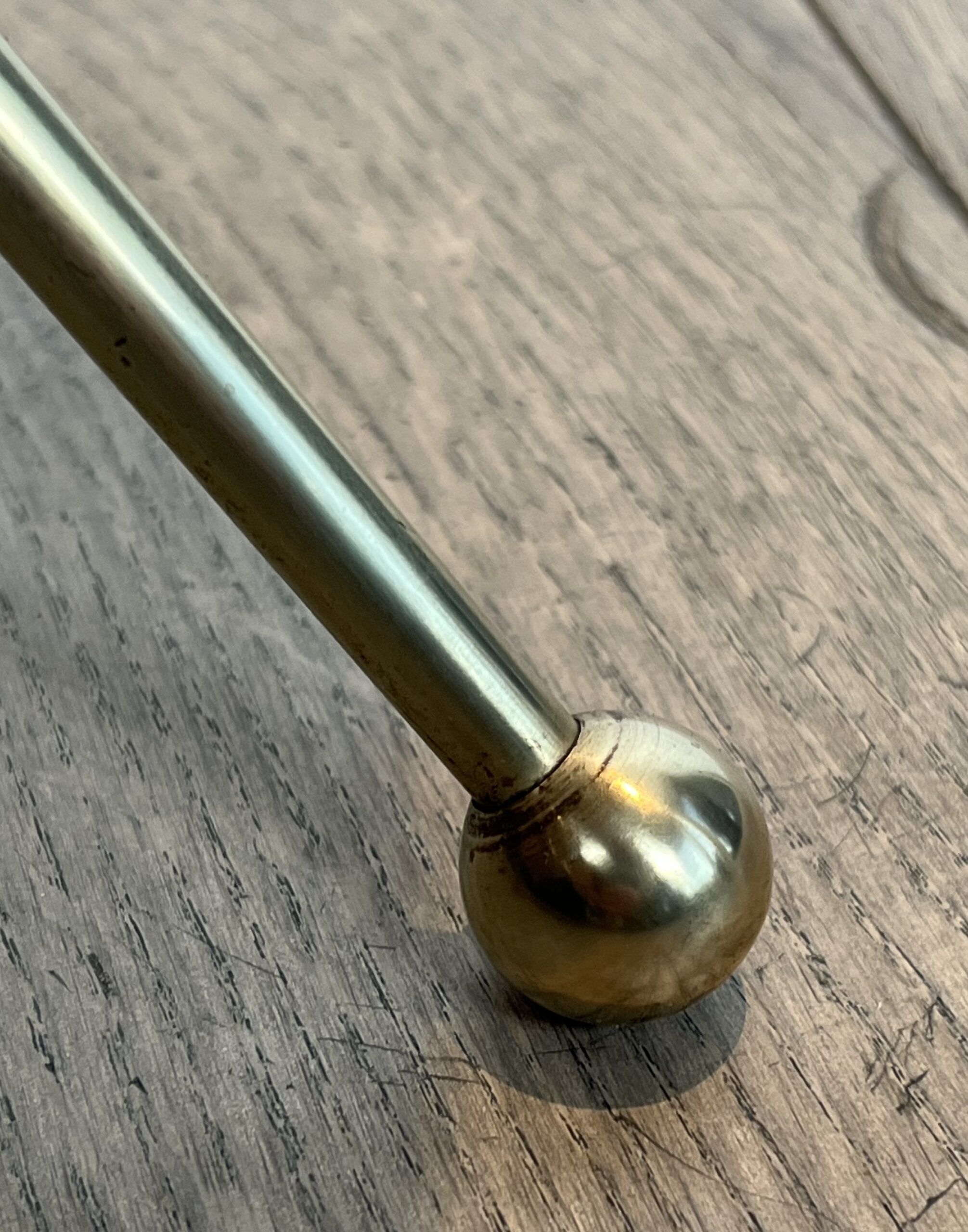 Round Brass "Compass" Side Table - Image 11