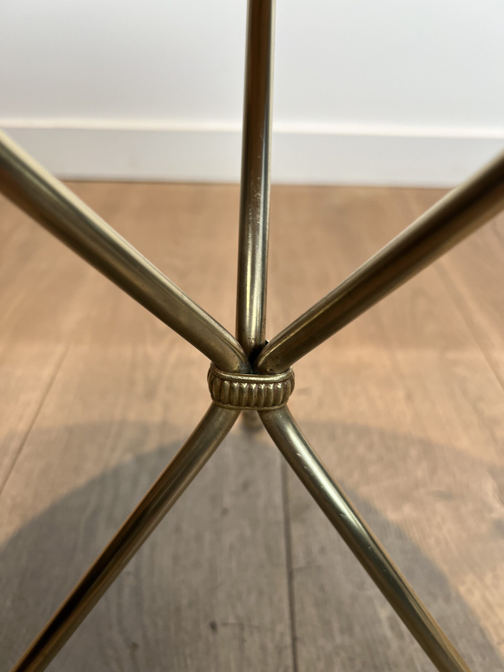 Round Brass "Compass" Side Table - Image 18