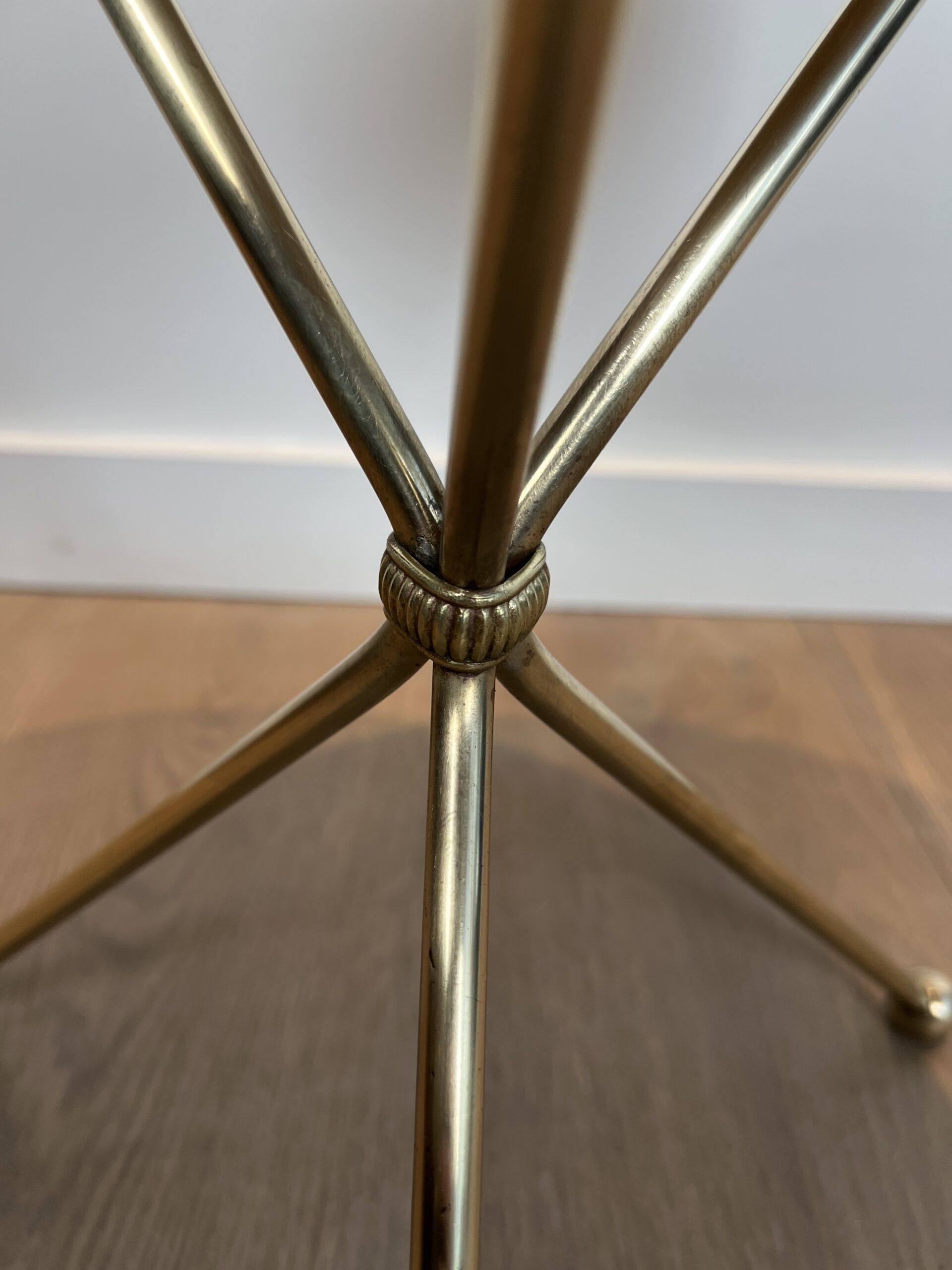 Round Brass "Compass" Side Table - Image 19