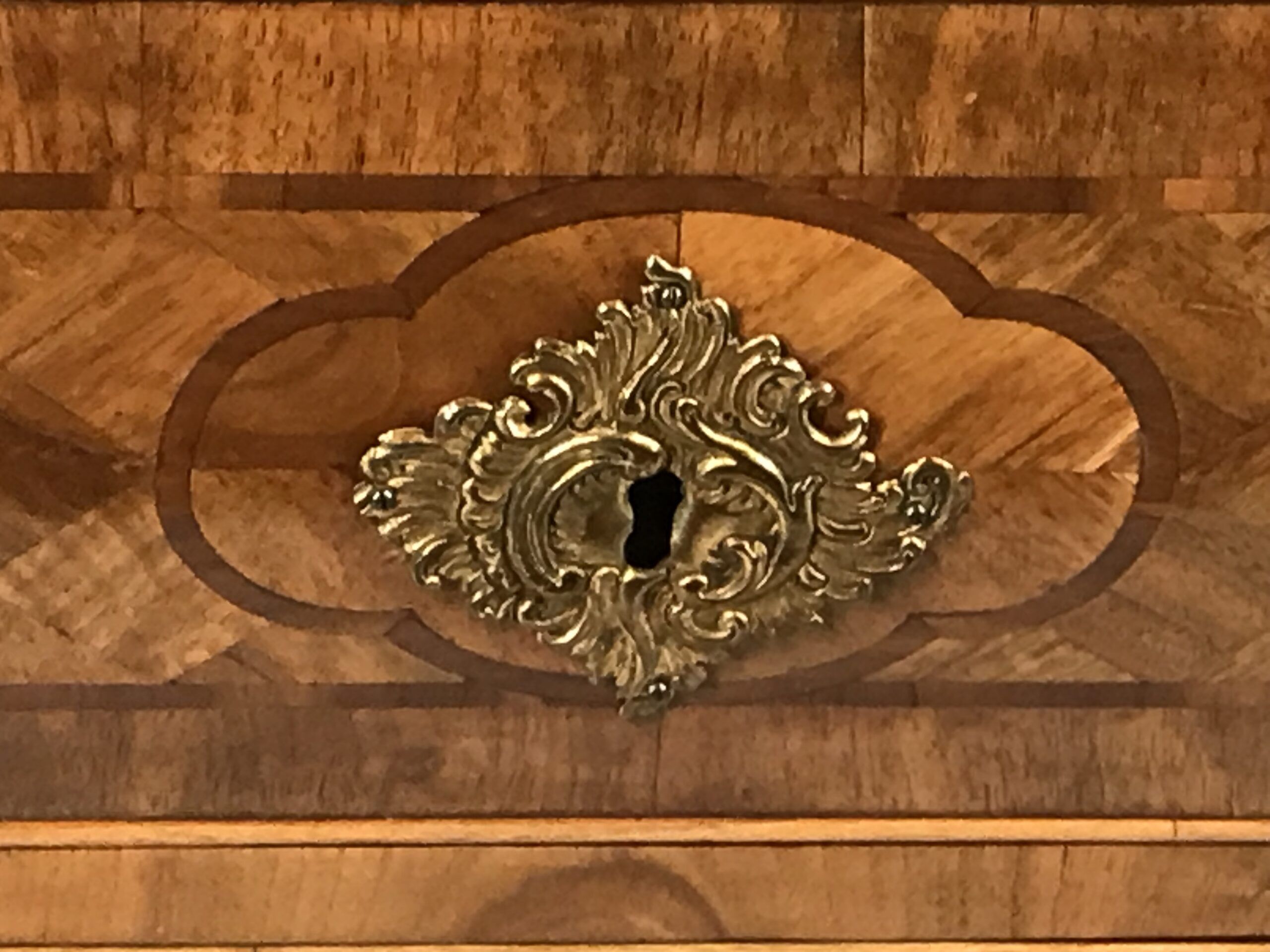 Antique German Baroque Chest of Drawers - Keyhole - Styylish