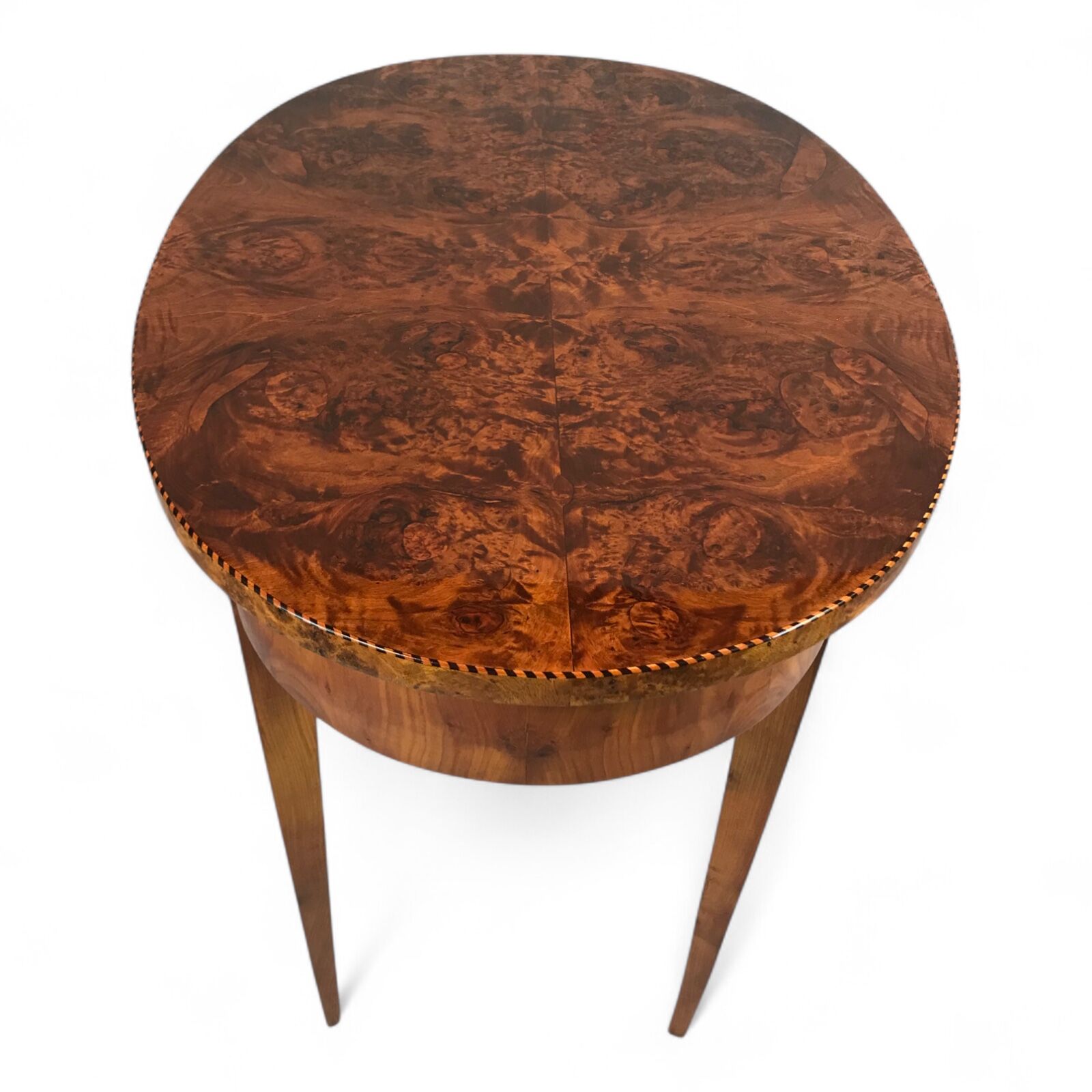 Oval Biedermeier Side Table - top - Styylish