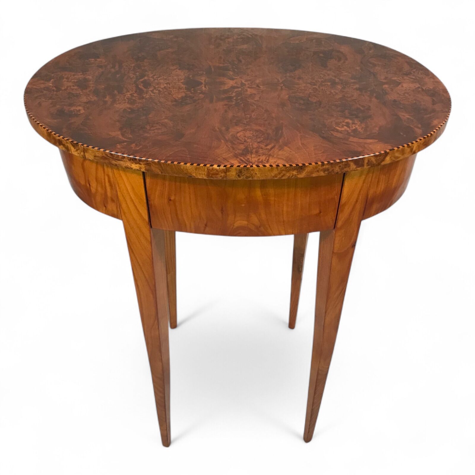 Oval Biedermeier Side Table - front - Styylish