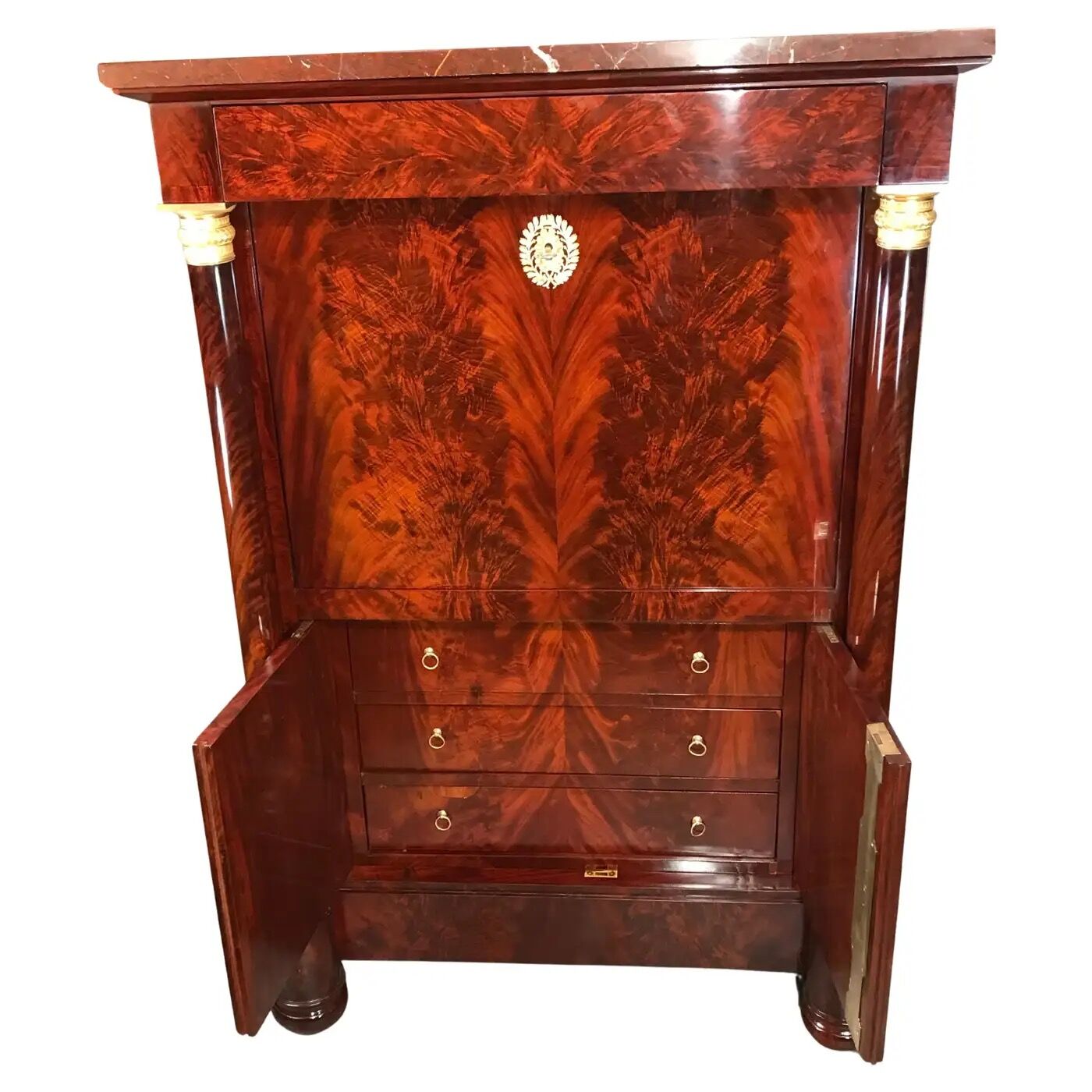 French Empire Secretary Desk - drawers - Styylish