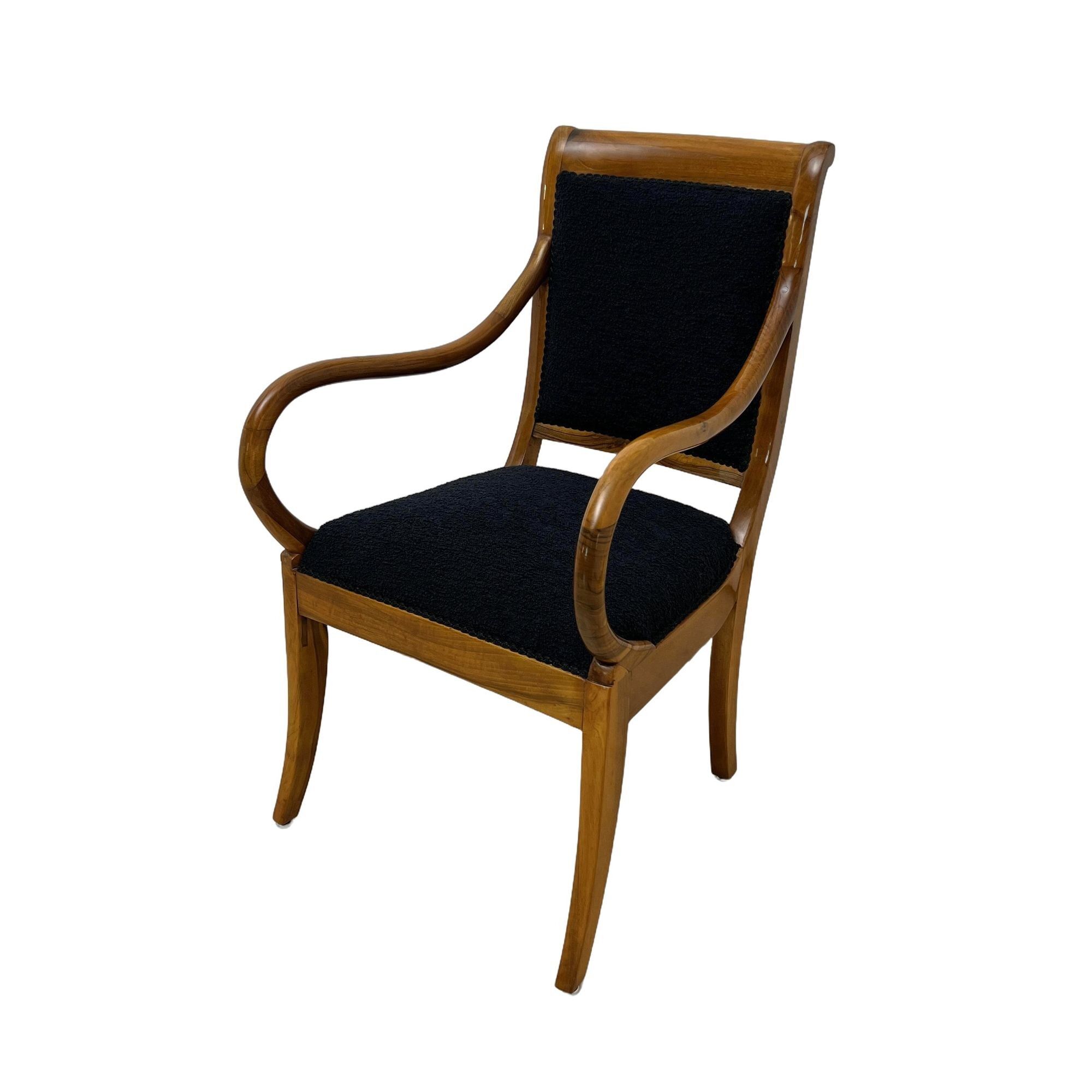 Biedermeier Walnut Armchair - Styylish
