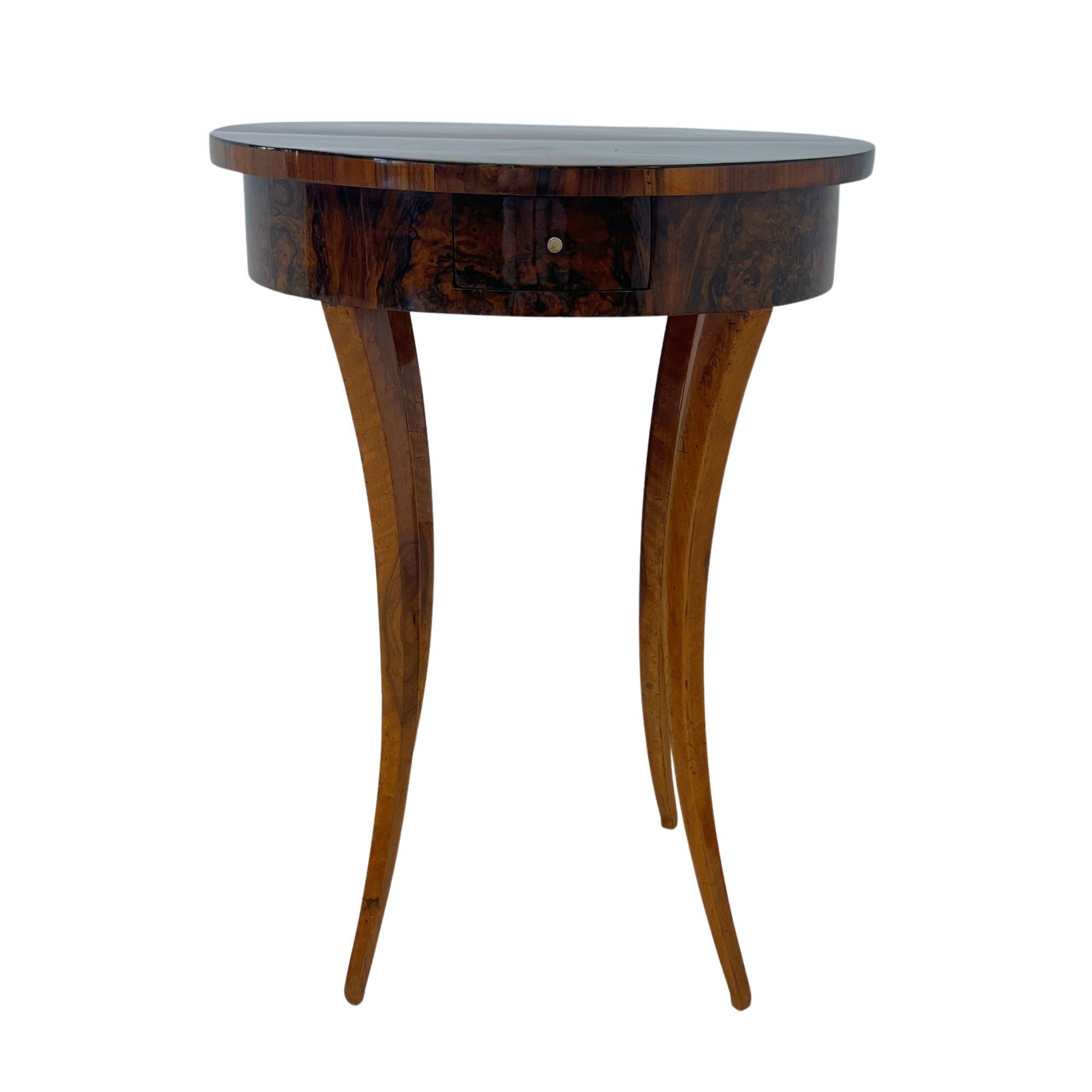 Oval Biedermeier Side Table- Styylish