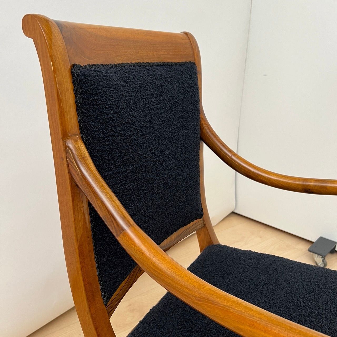 Biedermeier Walnut Armchair, South Germany circa 1835 - Image 13