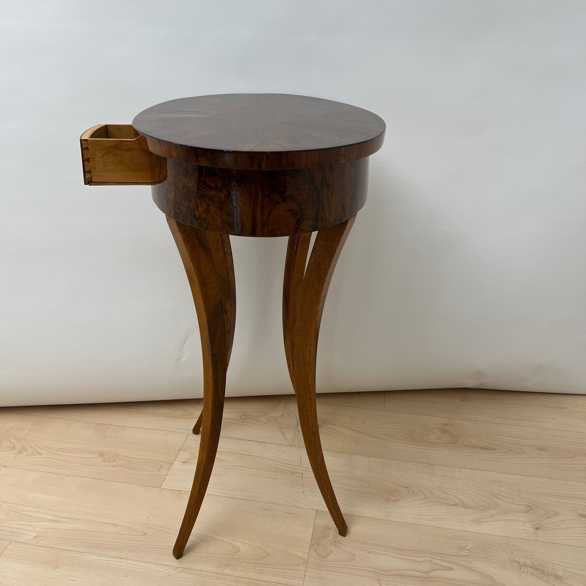 Oval Biedermeier Side Table, South Germany circa 1820 - Image 17