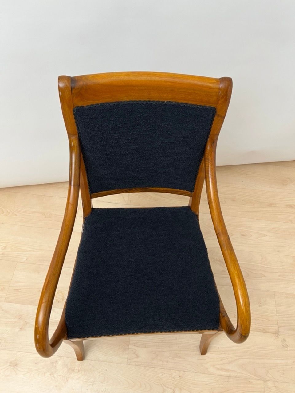 Biedermeier Walnut Armchair, South Germany circa 1835 - Image 20