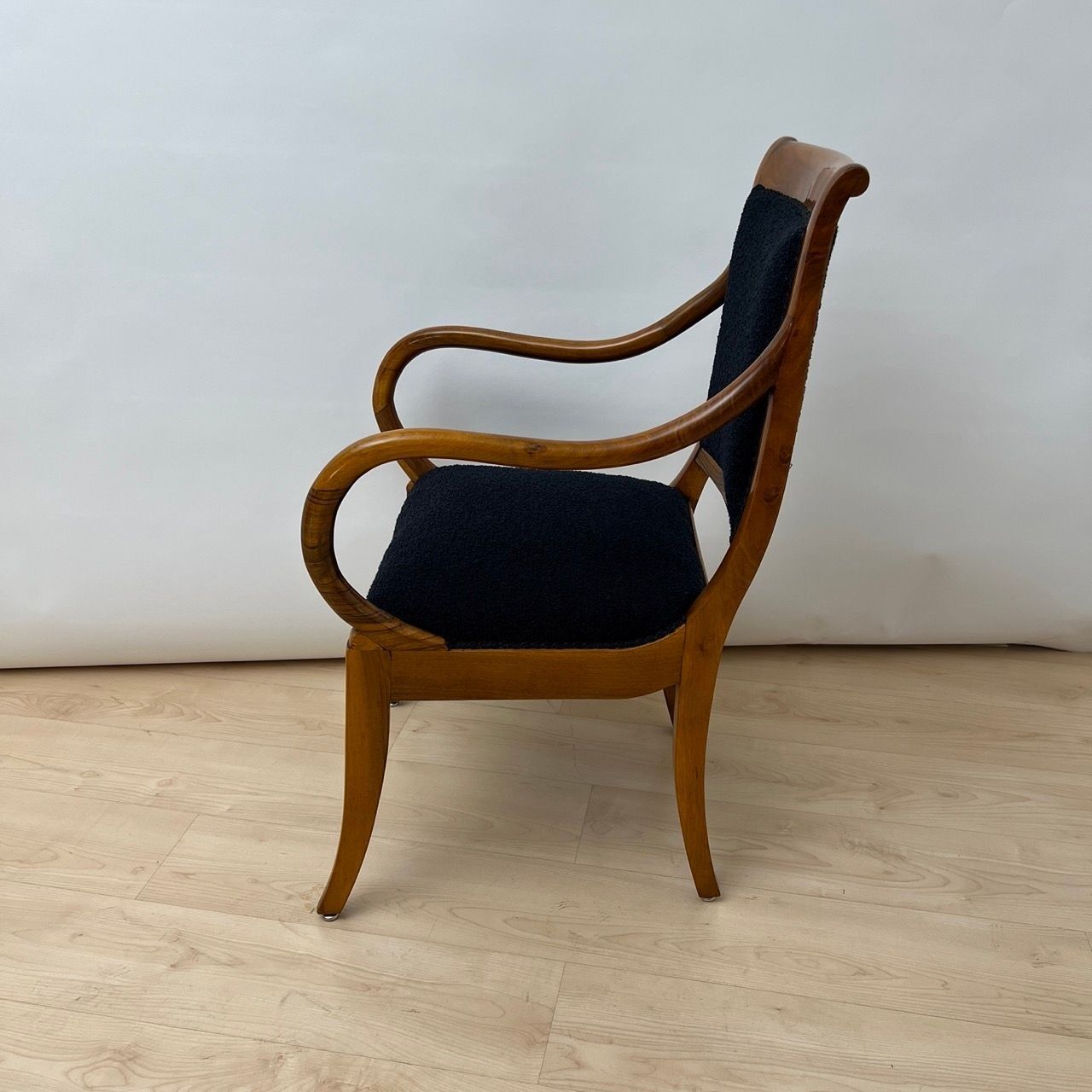 Biedermeier Walnut Armchair, South Germany circa 1835 - Image 2