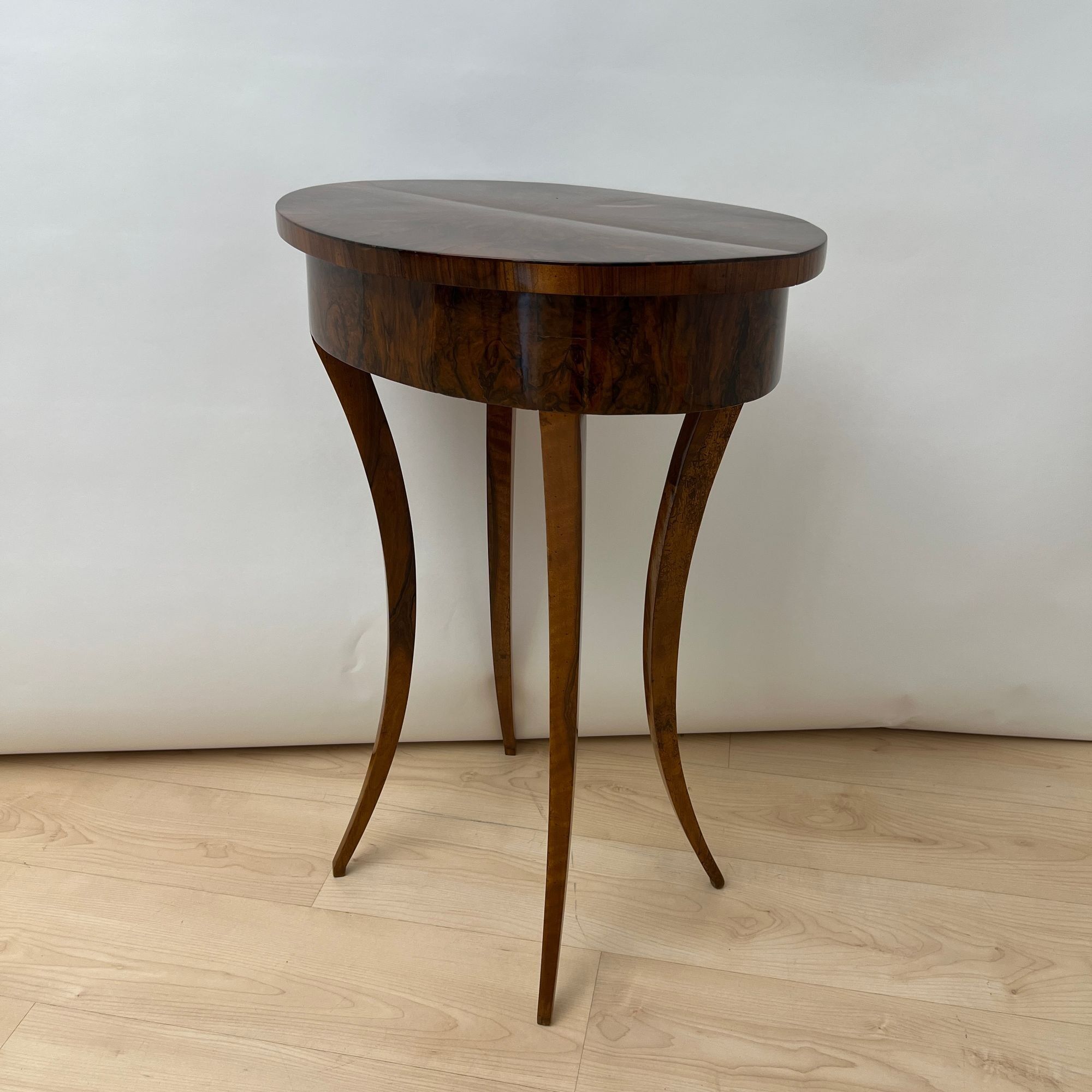 Oval Biedermeier Side Table, South Germany circa 1820 - Image 3