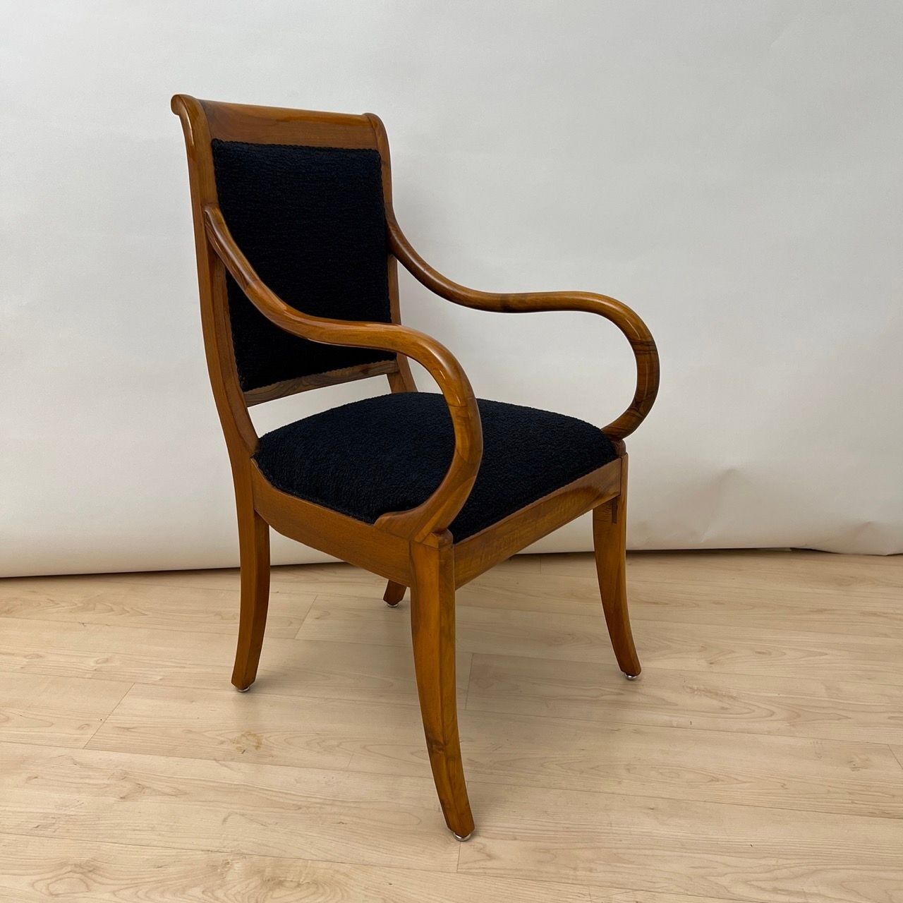 Biedermeier Walnut Armchair, South Germany circa 1835 - Image 6