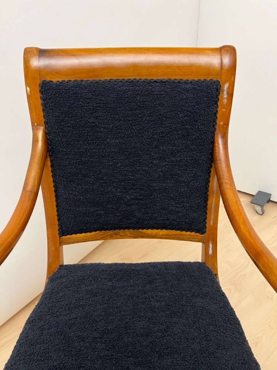 Biedermeier Walnut Armchair, South Germany circa 1835 - Image 9