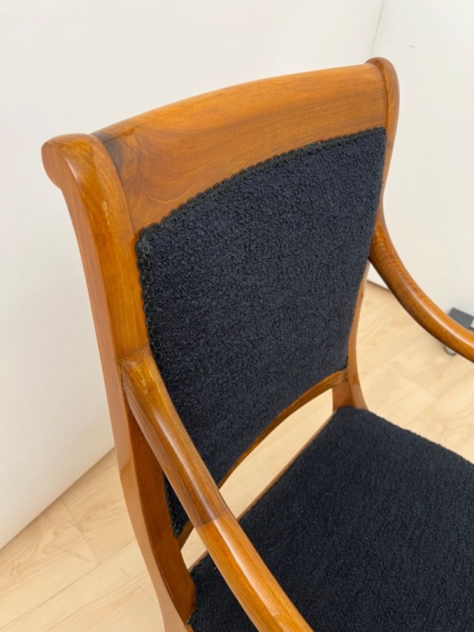 Biedermeier Walnut Armchair, South Germany circa 1835 - Image 10